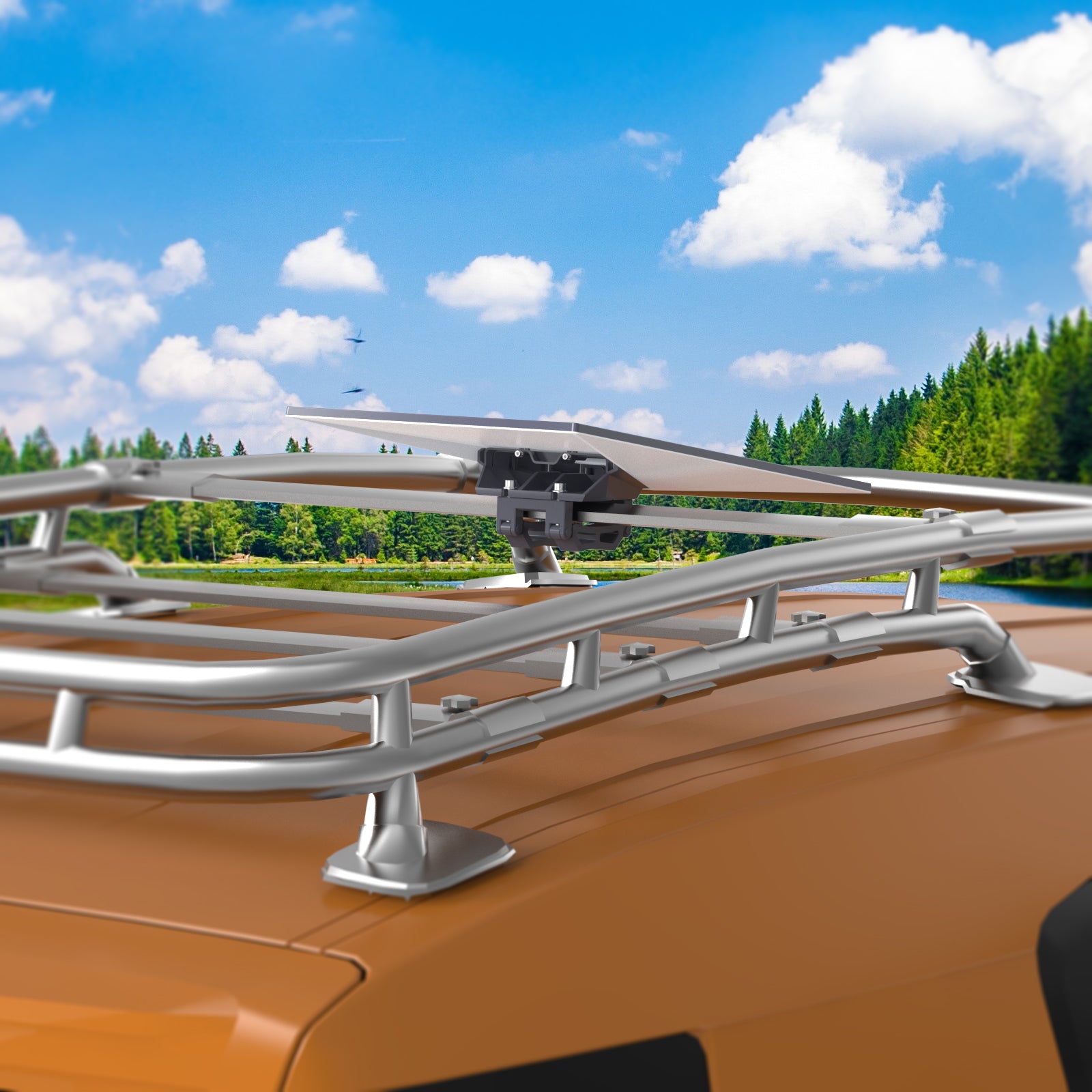 Starlink Gen 3 Roof Rack Mobility Mount – Heavy-Duty Adjustable Clamp for Flat & Aero Bars
