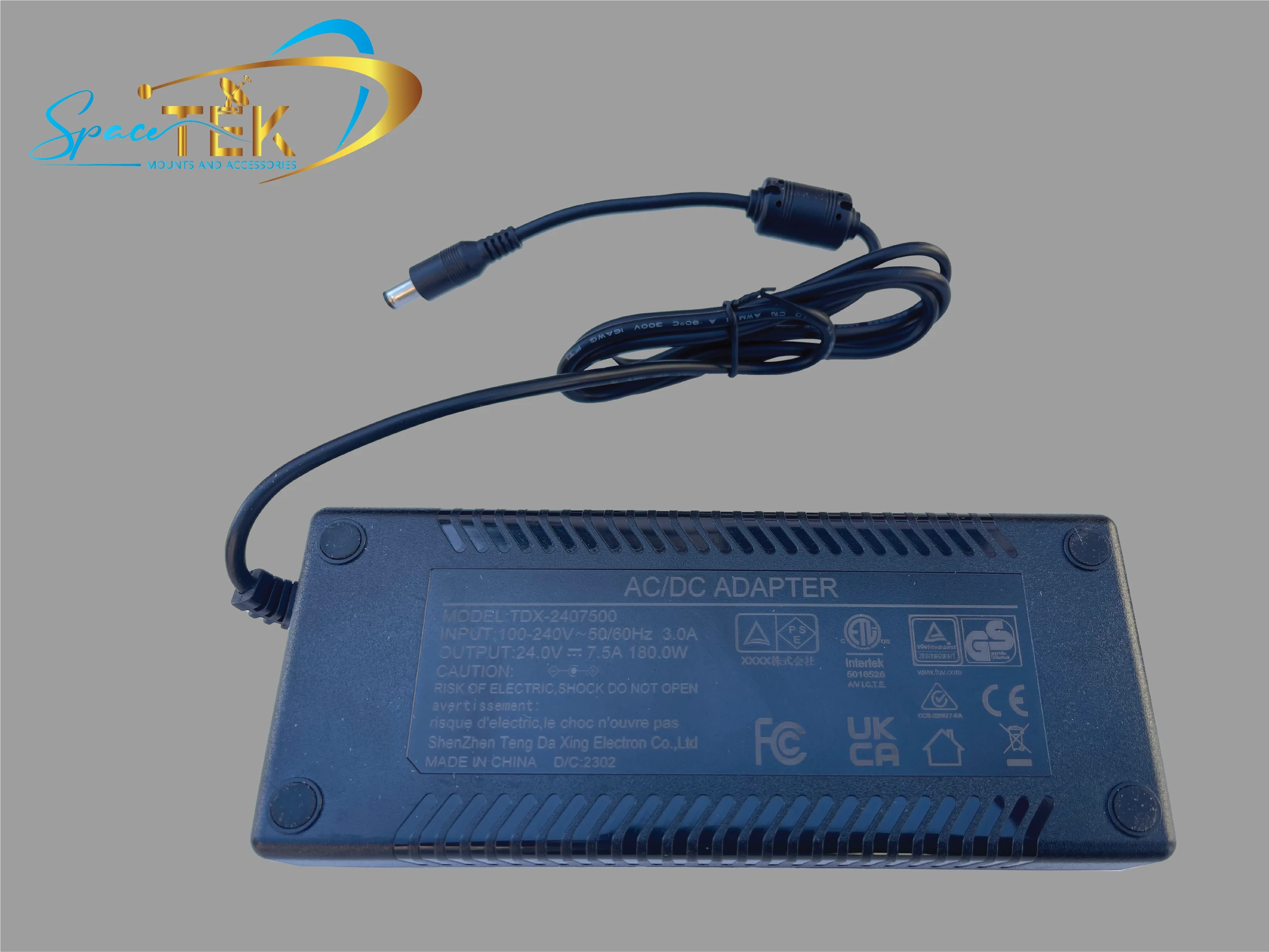 240VAC to 24VDC 7.5 Amp Power Supply SpaceTek