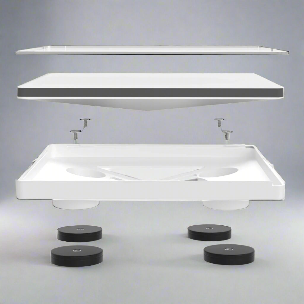 Budget Magnetic Case Mount for Starlink Mini – UV Stable Plastic (Black or White) SpaceTek - Starlink Mounts & Accessories