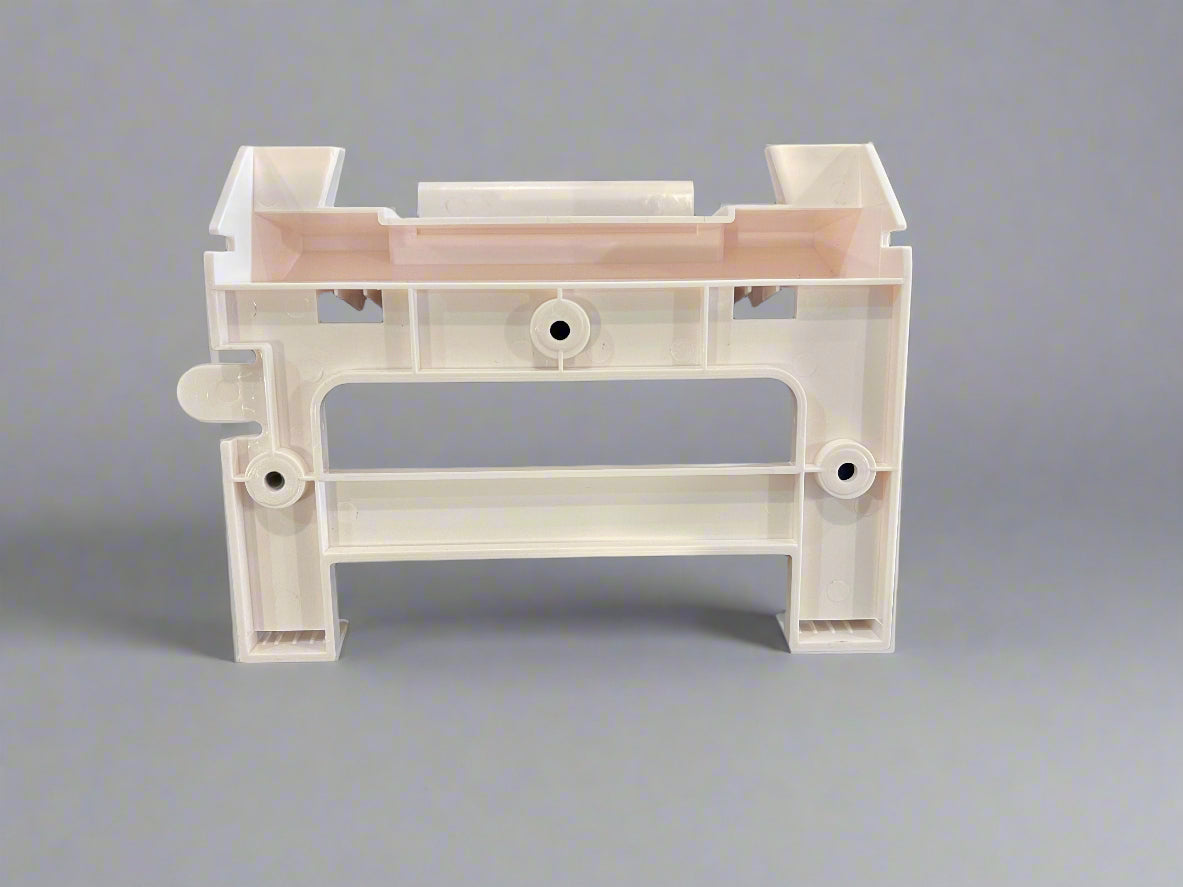 Moulded plastic wall mount holder for Starlink Gen 3 router & 56V power supply – white all-in-one design SpaceTek - Starlink Mounts & Accessories