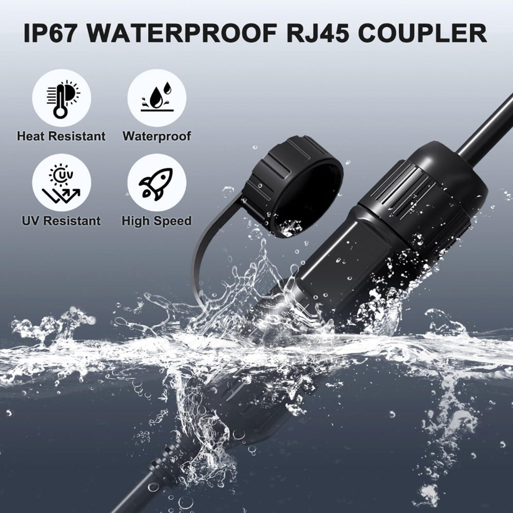 Generic Waterproof Ethernet RJ45 Adapter Connector for Starlink Gen 3/Mini SpaceTek - Starlink Mounts & Accessories