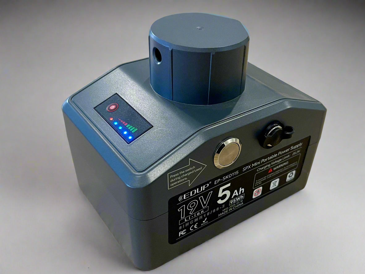 Portable Power Pack for Starlink Mini – 19V 5Ah Li-Ion | Up to 3.5 Hours Runtime | Includes AC Charger EDUP