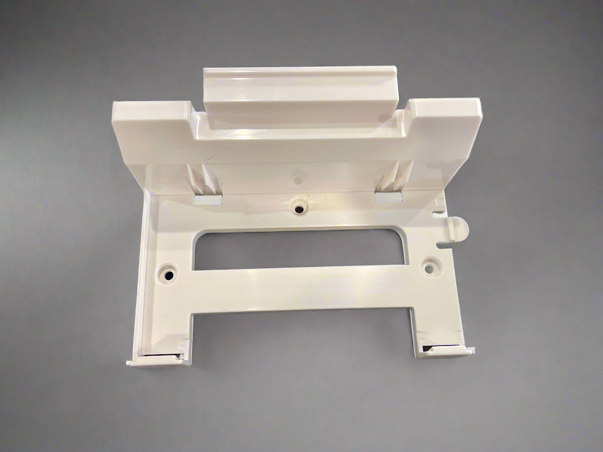 Moulded plastic wall mount holder for Starlink Gen 3 router & 56V power supply – white all-in-one design SpaceTek - Starlink Mounts & Accessories
