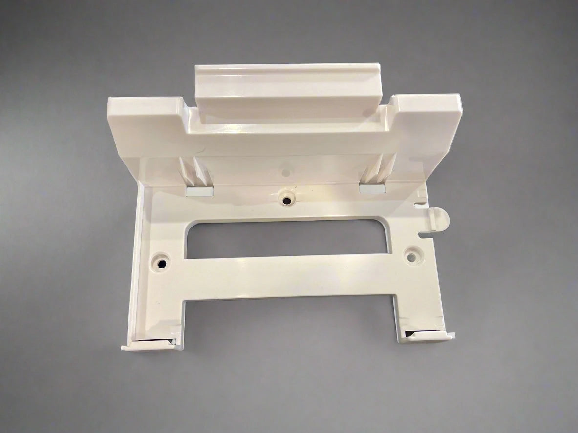 Moulded plastic wall mount holder for Starlink Gen 3 router & 56V power supply – white all-in-one design SpaceTek - Starlink Mounts & Accessories