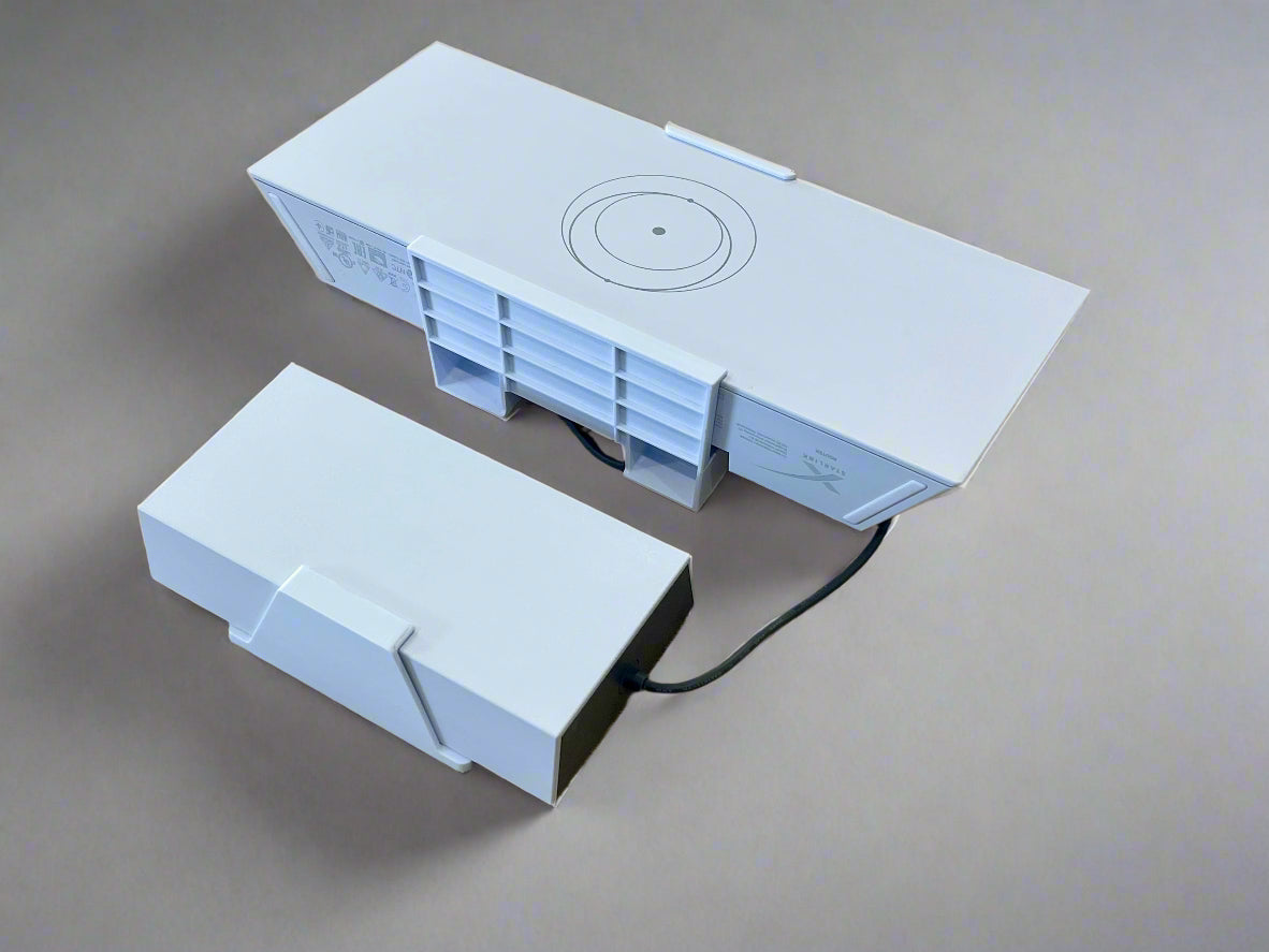 Plastic wall mount holders for Starlink Gen 3 router & 56V power supply – dual holder set SpaceTek - Starlink Mounts & Accessories