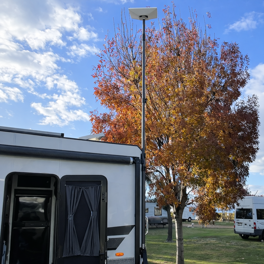 Telescopic Pole Mount Kit for Starlink - RVs, Caravans & Recreational Vehicles