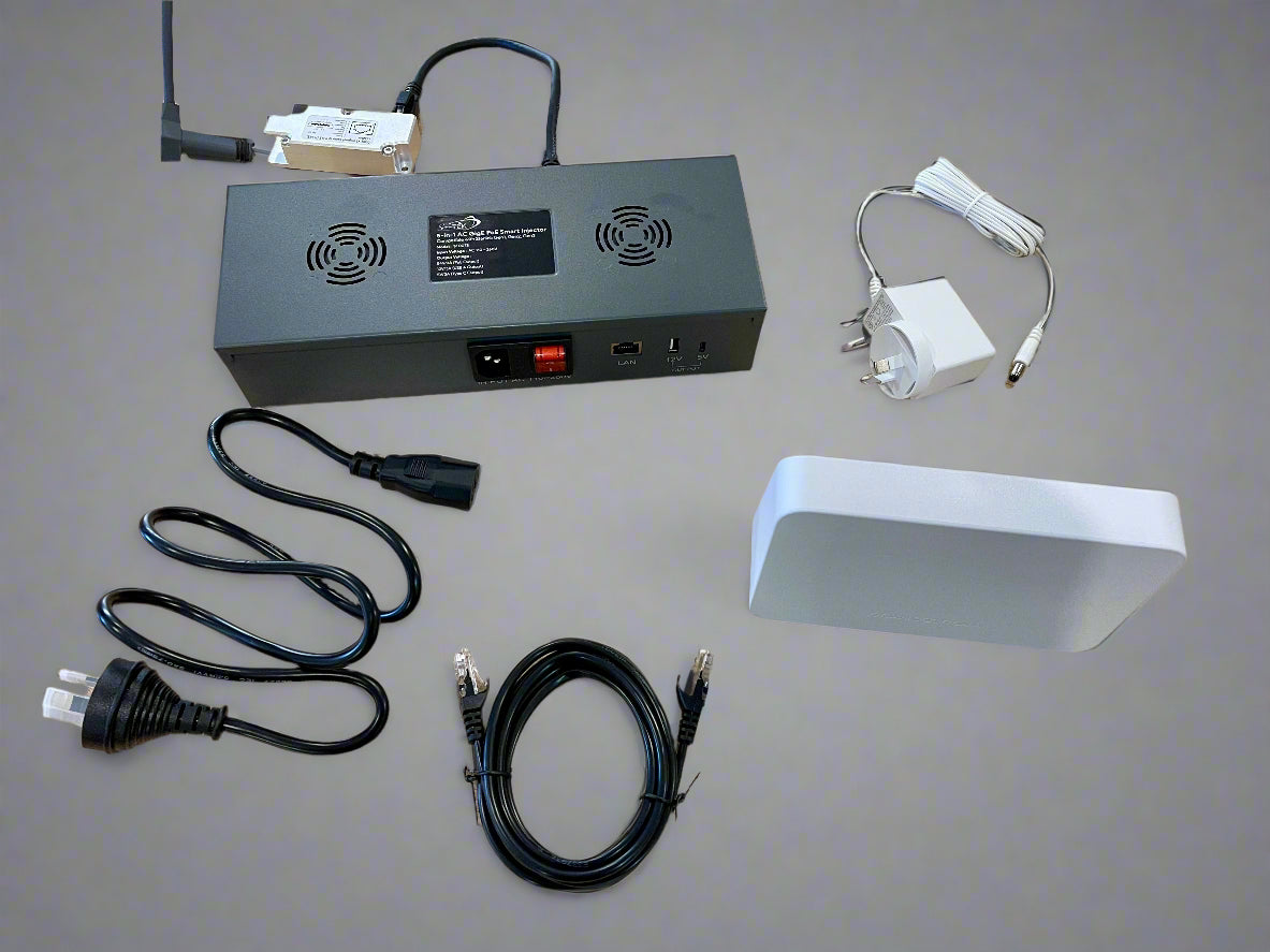 Universal Replacement 110-240V AC Power Supply with Integrated Starlink PoE Injector – Supports Gen 1, Gen 2 & Gen 3 Terminals (54V Output) SpaceTek - Starlink Mounts & Accessories