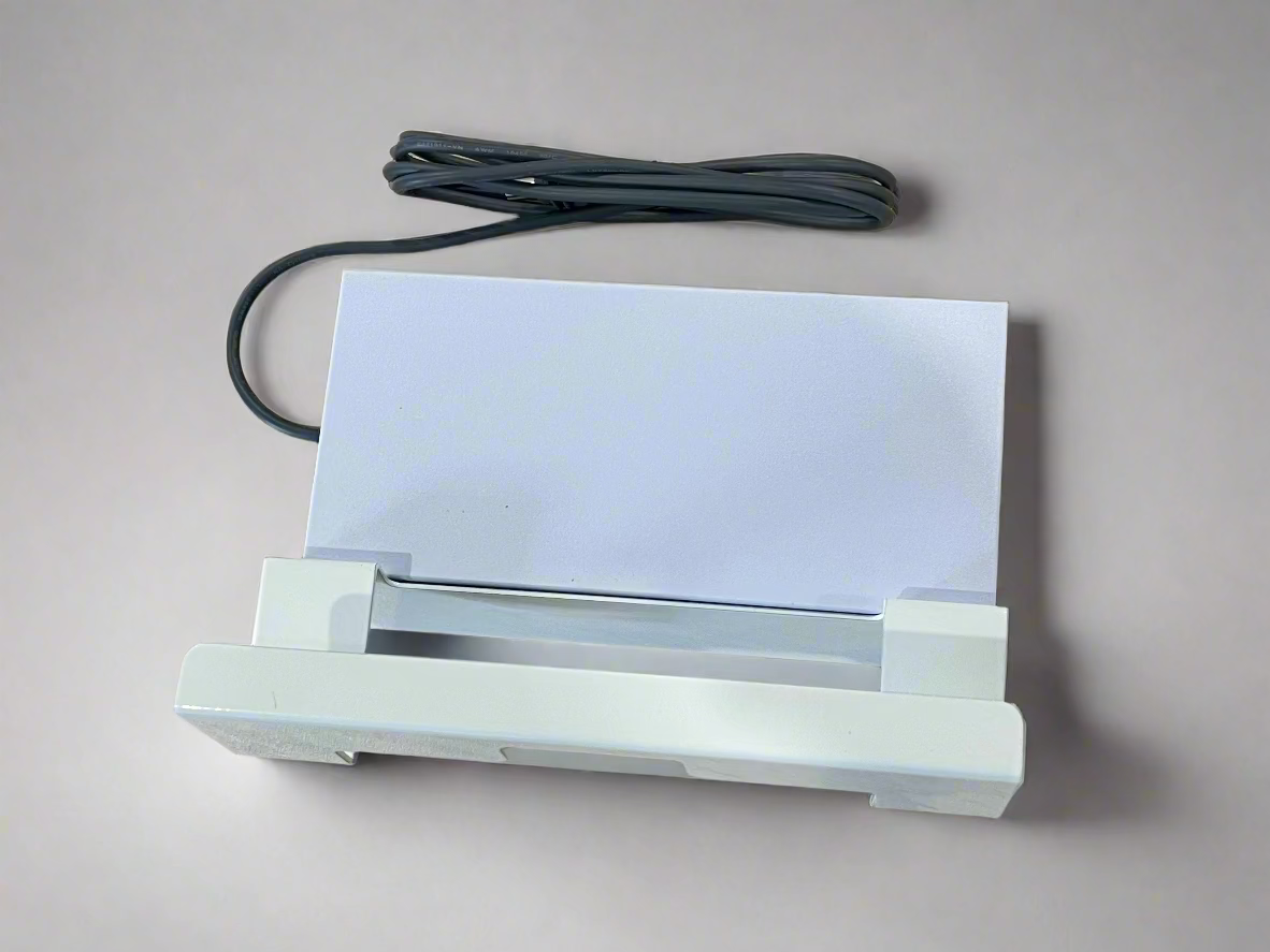 Powder-coated metal wall mount holder for Starlink Gen 3 router & 56V power supply – white finish SpaceTek - Starlink Mounts & Accessories