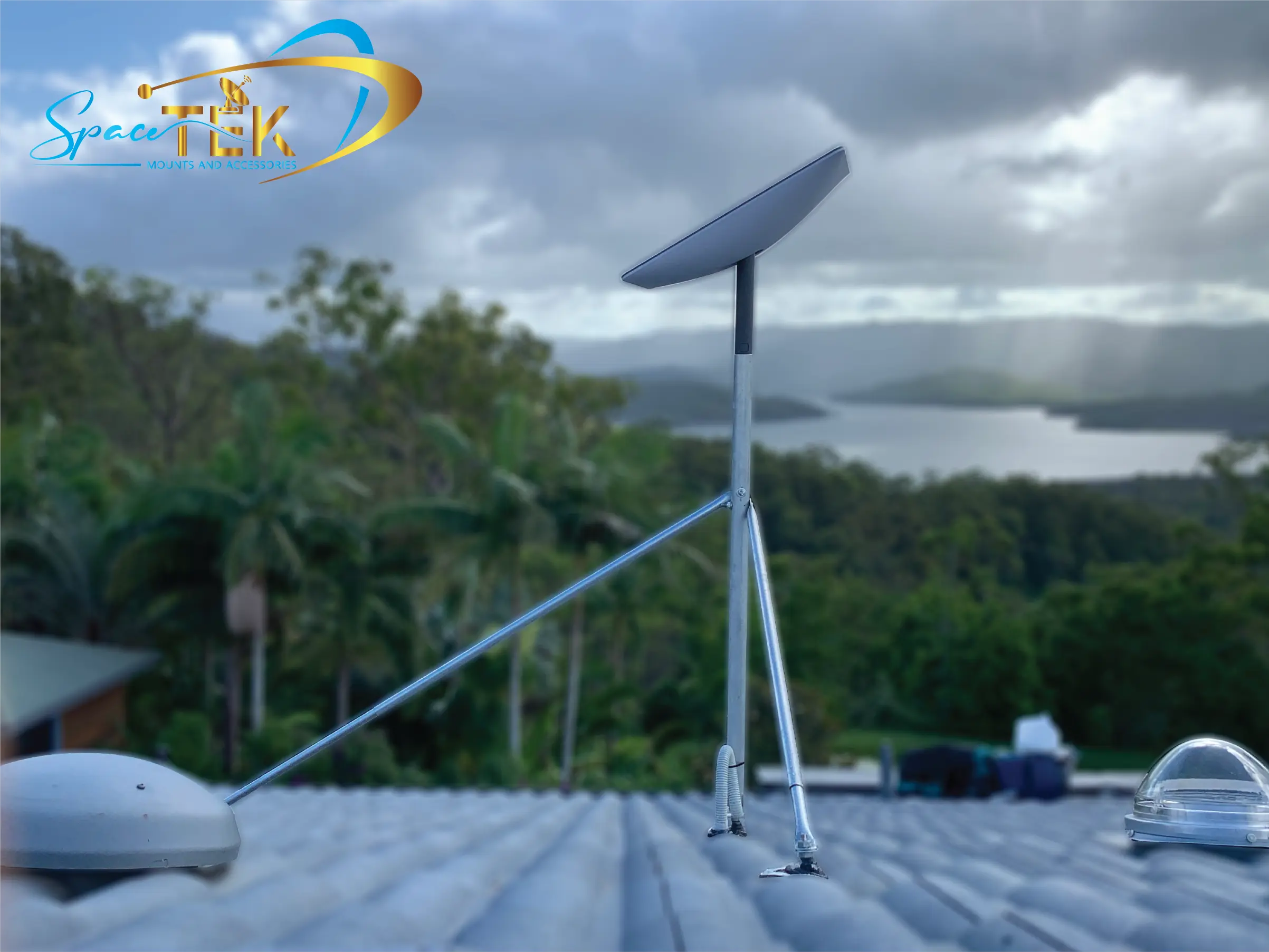 Tile Roof - Starlink Mount Roof Kit for Dishy - Rectangle Gen 2 SpaceTek