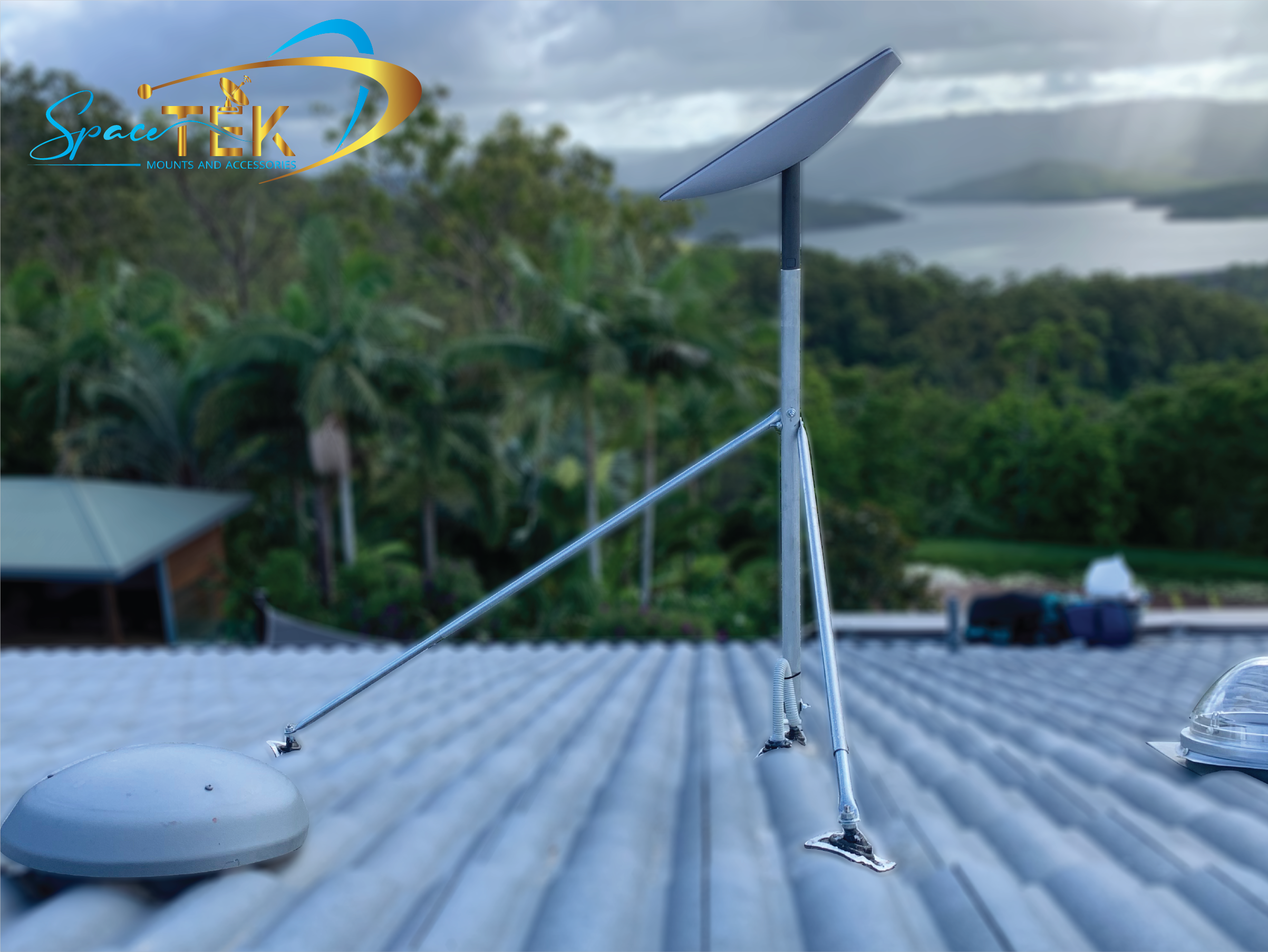 Tile Roof - Starlink Mount Roof Kit for Dishy - Rectangle Gen 2 SpaceTek