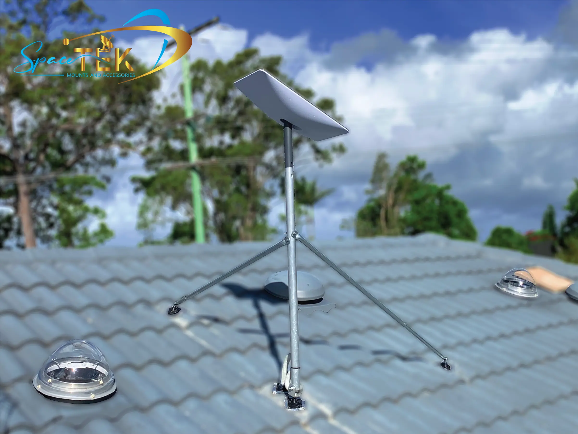 Tile Roof - Starlink Mount Roof Kit for Dishy - Rectangle Gen 2 SpaceTek