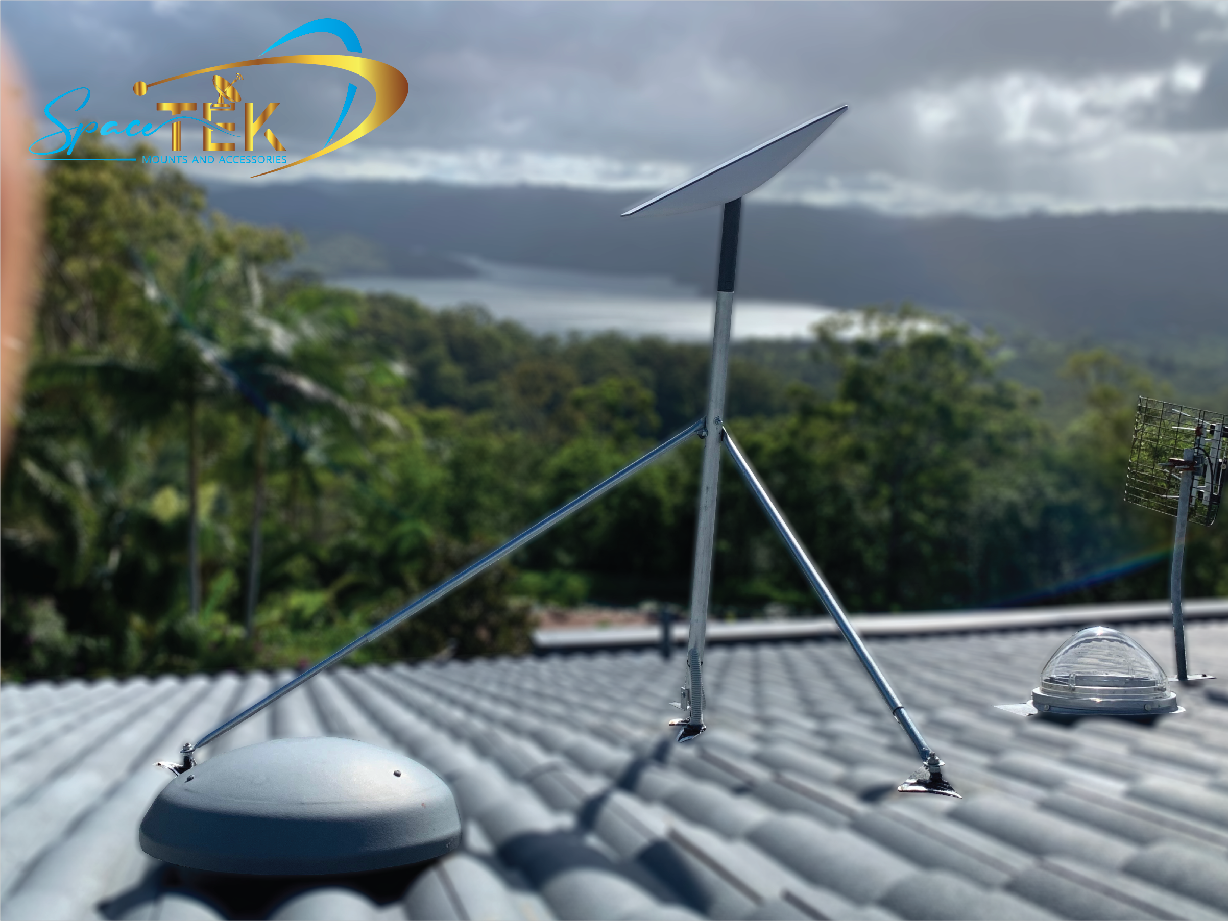 Tile Roof - Starlink Mount Roof Kit for Dishy - Rectangle Gen 2 SpaceTek