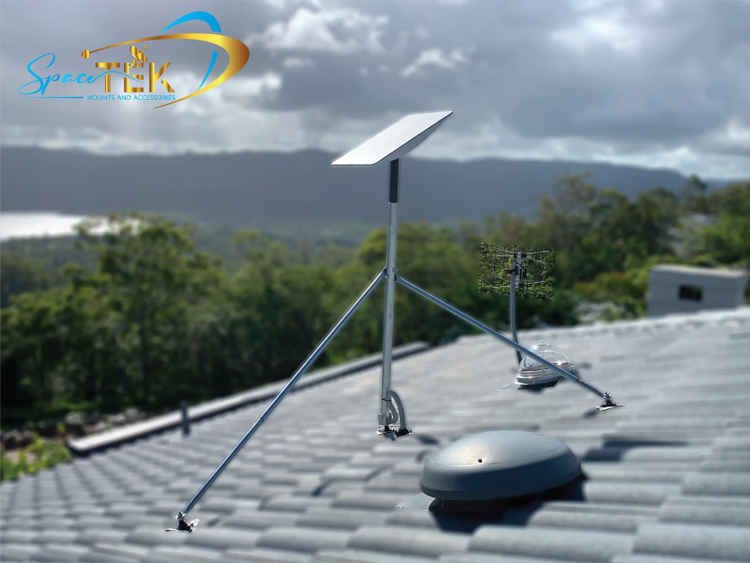 Tile Roof - Starlink Mount Roof Kit for Dishy - Rectangle Gen 2 SpaceTek