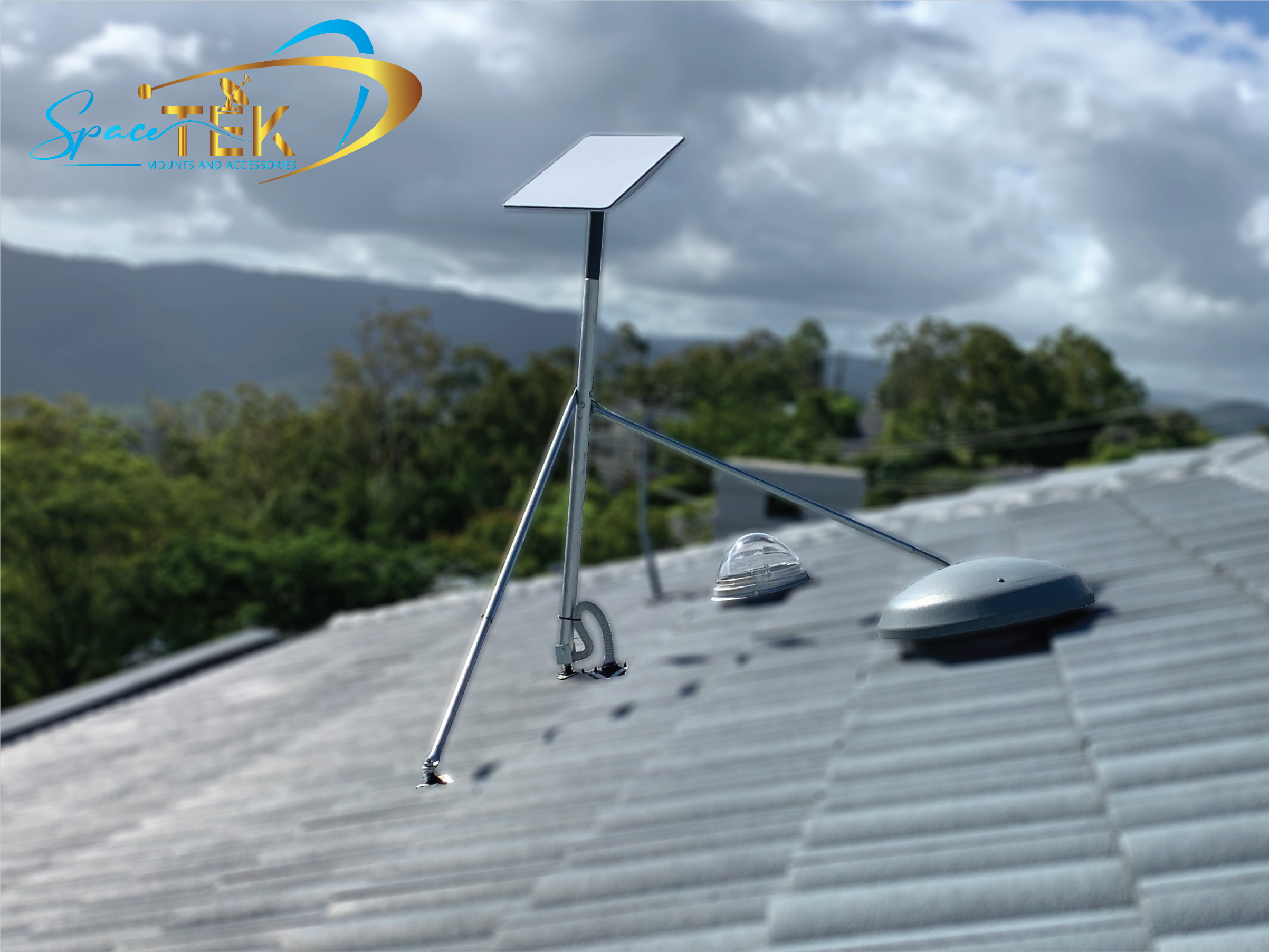 Tile Roof - Starlink Mount Roof Kit for Dishy - Rectangle Gen 2 SpaceTek