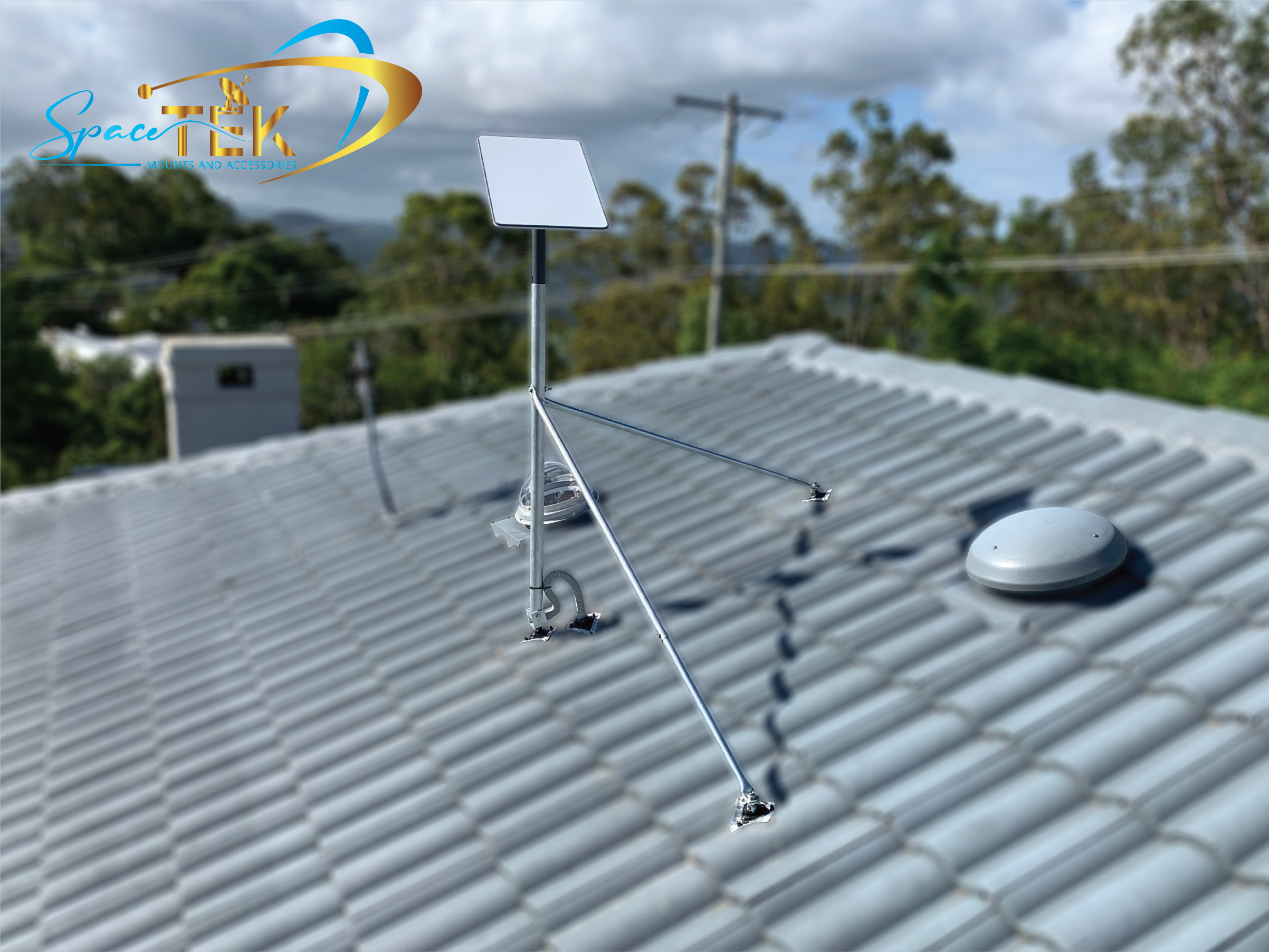 Tile Roof - Starlink Mount Roof Kit for Dishy - Rectangle Gen 2 SpaceTek