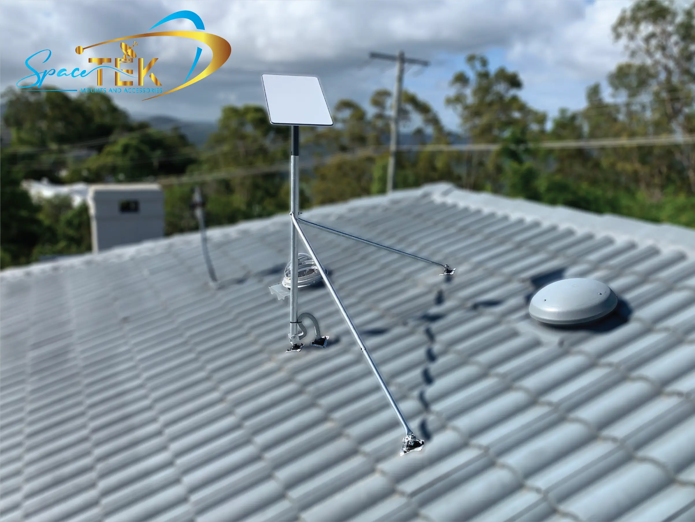 Tile Roof - Starlink Mount Roof Kit for Dishy - Rectangle Gen 2 SpaceTek