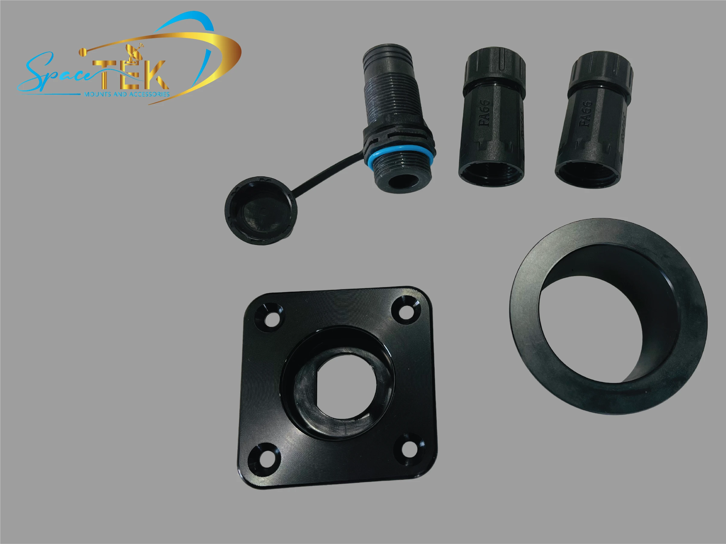 Recessed Starlink Mini DC Socket (NO Backing Plate) – Waterproof Near-Flush Power Solution for Caravans and RVs SpaceTek - Starlink Mounts & Accessories