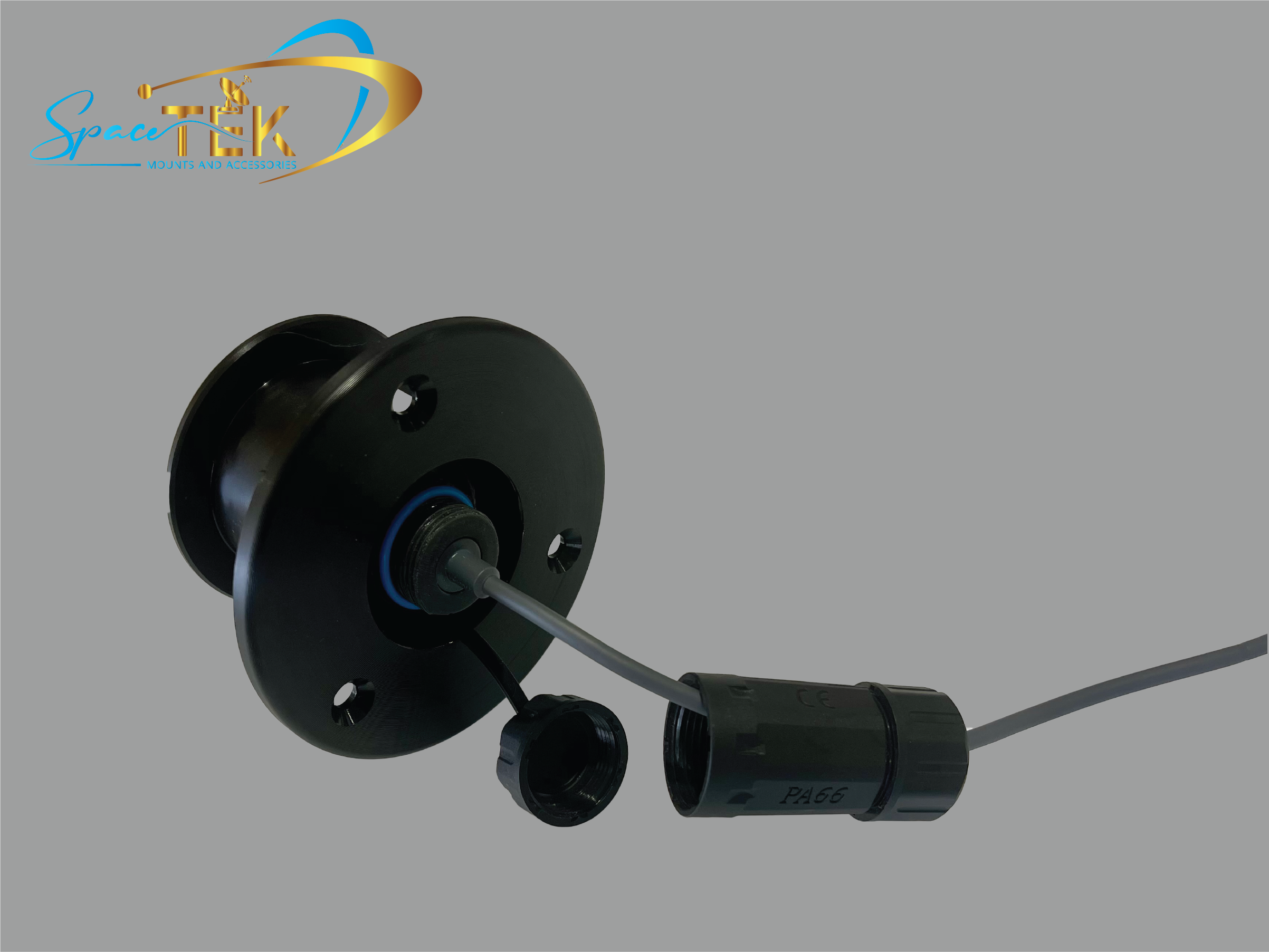 Recessed Starlink Mini DC Socket (WITH Backing Plate) – Neat and Waterproof Power Solution for Caravans and RVs SpaceTek - Starlink Mounts & Accessories