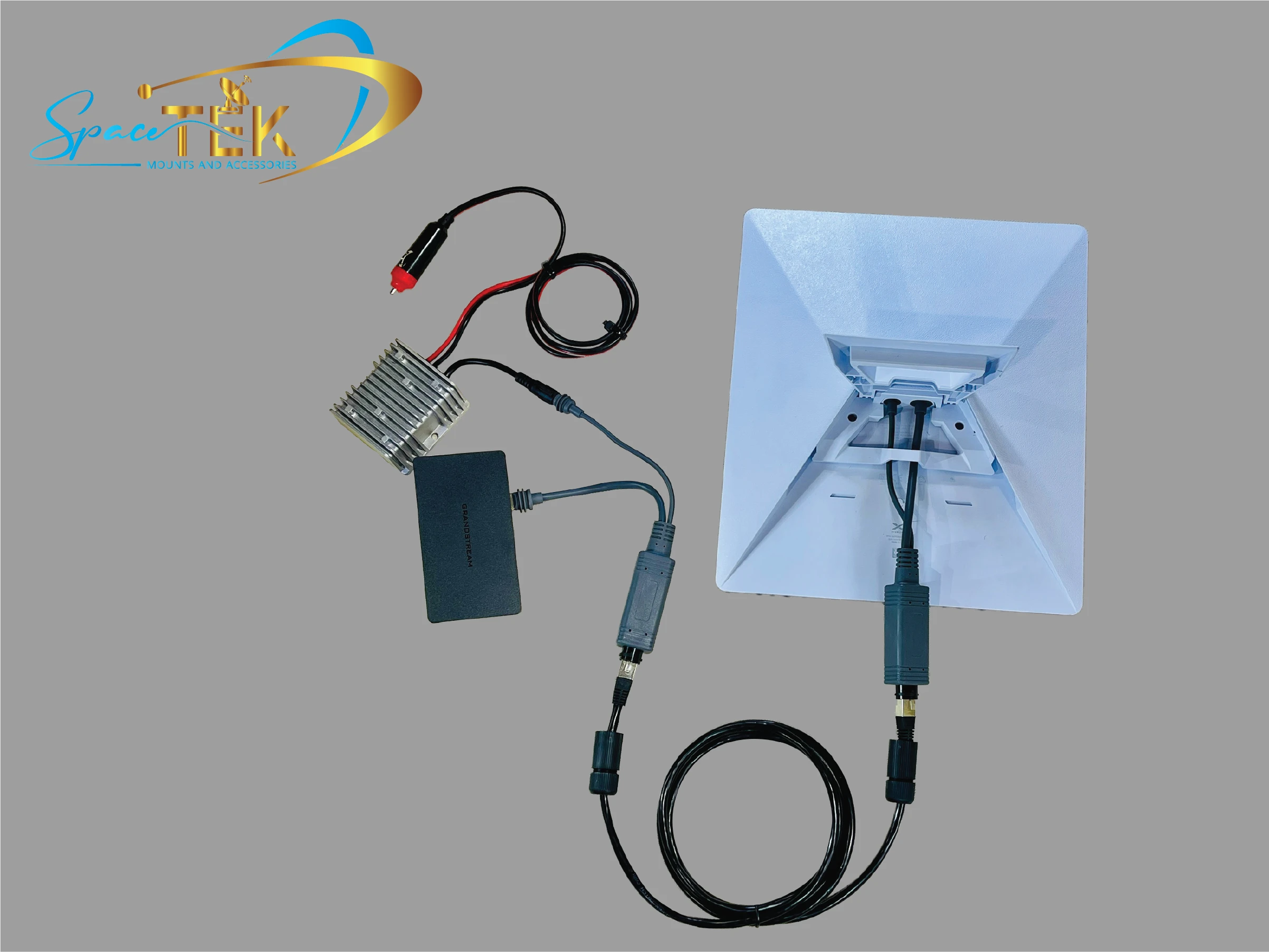 DC 2.1 Plug and RJ45 PoE Splitter & Combiner for Starlink Mini – Flexible Power and Ethernet Solution SpaceTek - Starlink Mounts & Accessories