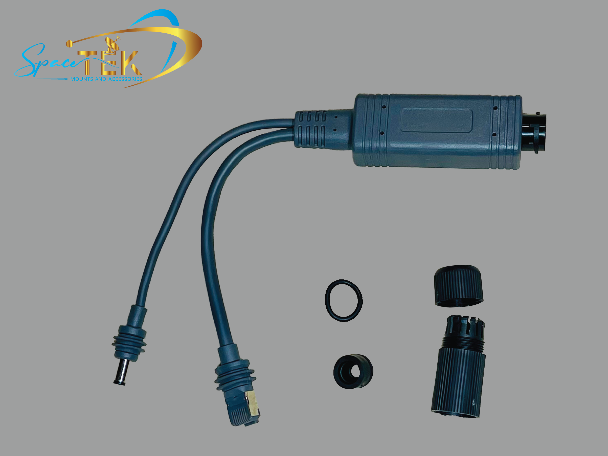 DC 2.1 Plug and RJ45 PoE Splitter & Combiner for Starlink Mini – Flexible Power and Ethernet Solution SpaceTek - Starlink Mounts & Accessories