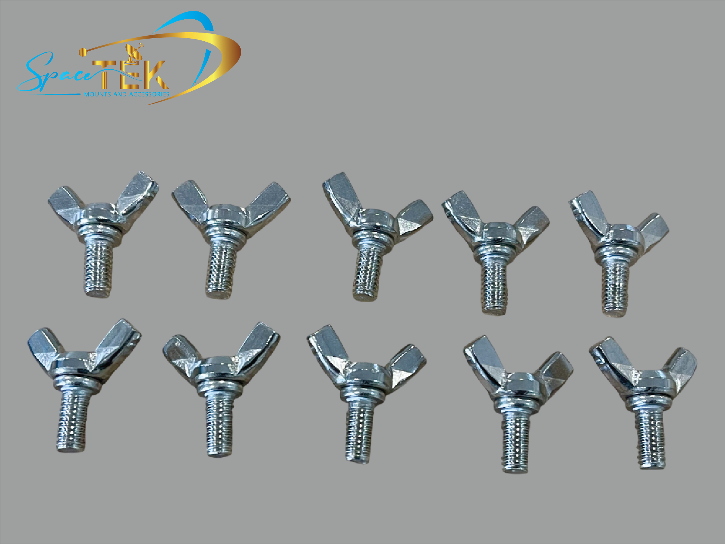 Stainless Steel Winged Bolts (M6 x 12mm) – Compatible with Starlink Mini and Gen 3 Basic In-Motion Mounts SpaceTek - Starlink Mounts & Accessories