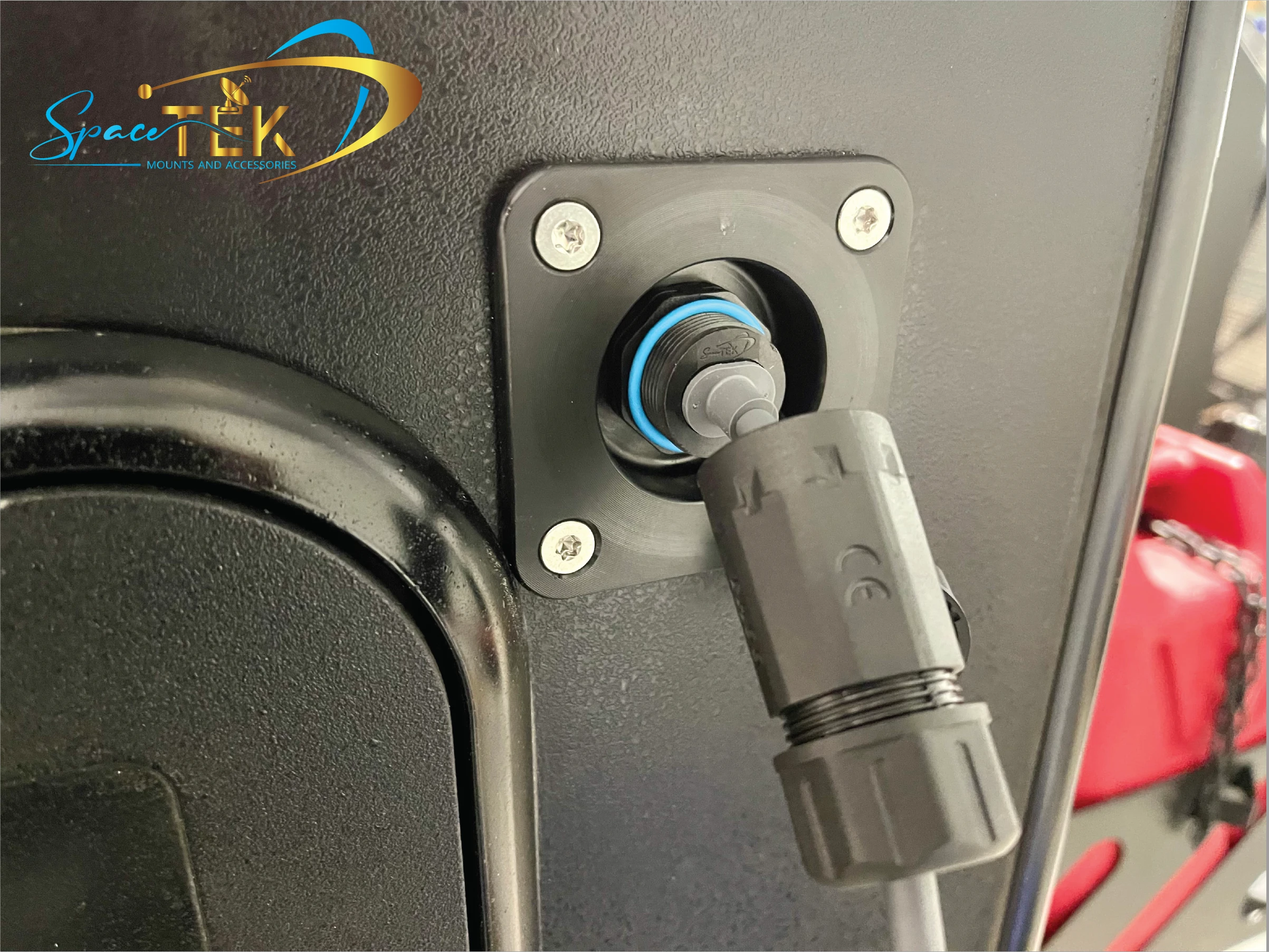 Caravan RV - Gen 3 RJ45 Recessed Data Socket for Starlink (With Backing Plate) SpaceTek