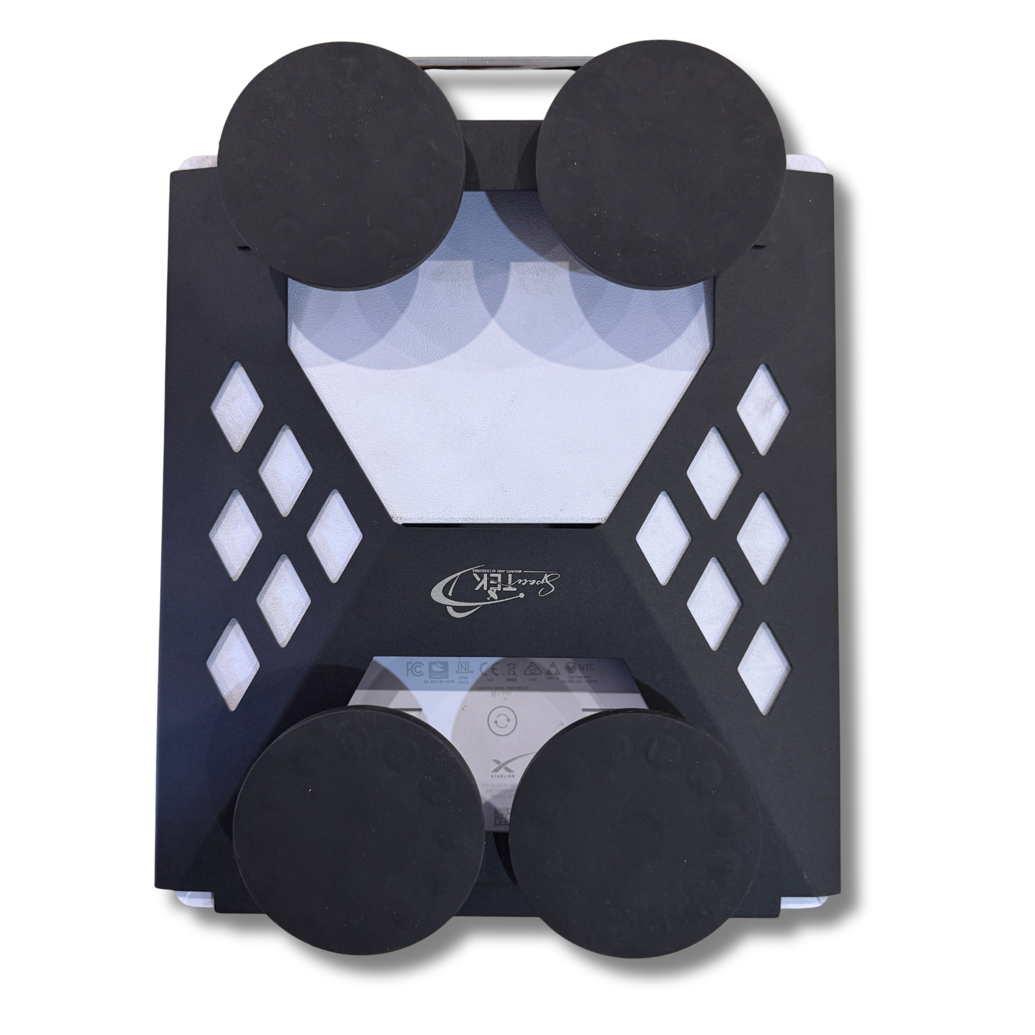 ROBUST POWDER-COATED IN-MOTION MAGNETIC ROOF MOUNT FOR STARLINK MINI – 87MM EARTH MAGNETS WITH HANDLE Candy