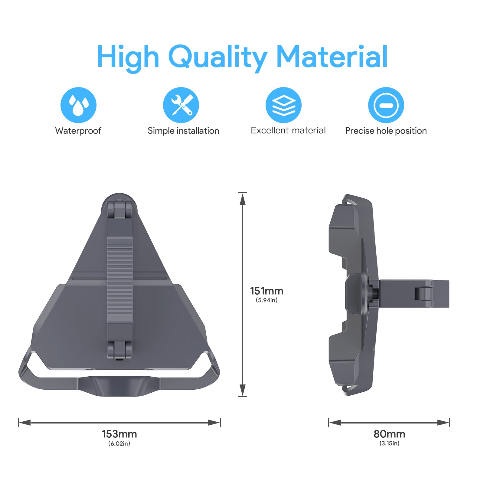 Starlink Mini Roof Rack Mobility Mount – Universal Clamp for Single Bar Racks