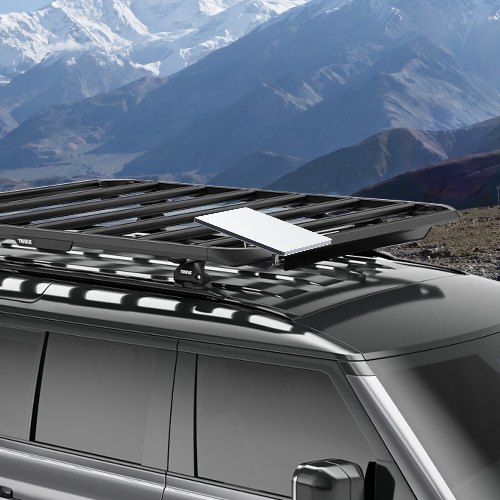 Starlink Mini Roof Rack Mobility Mount – Universal Clamp for Single Bar Racks