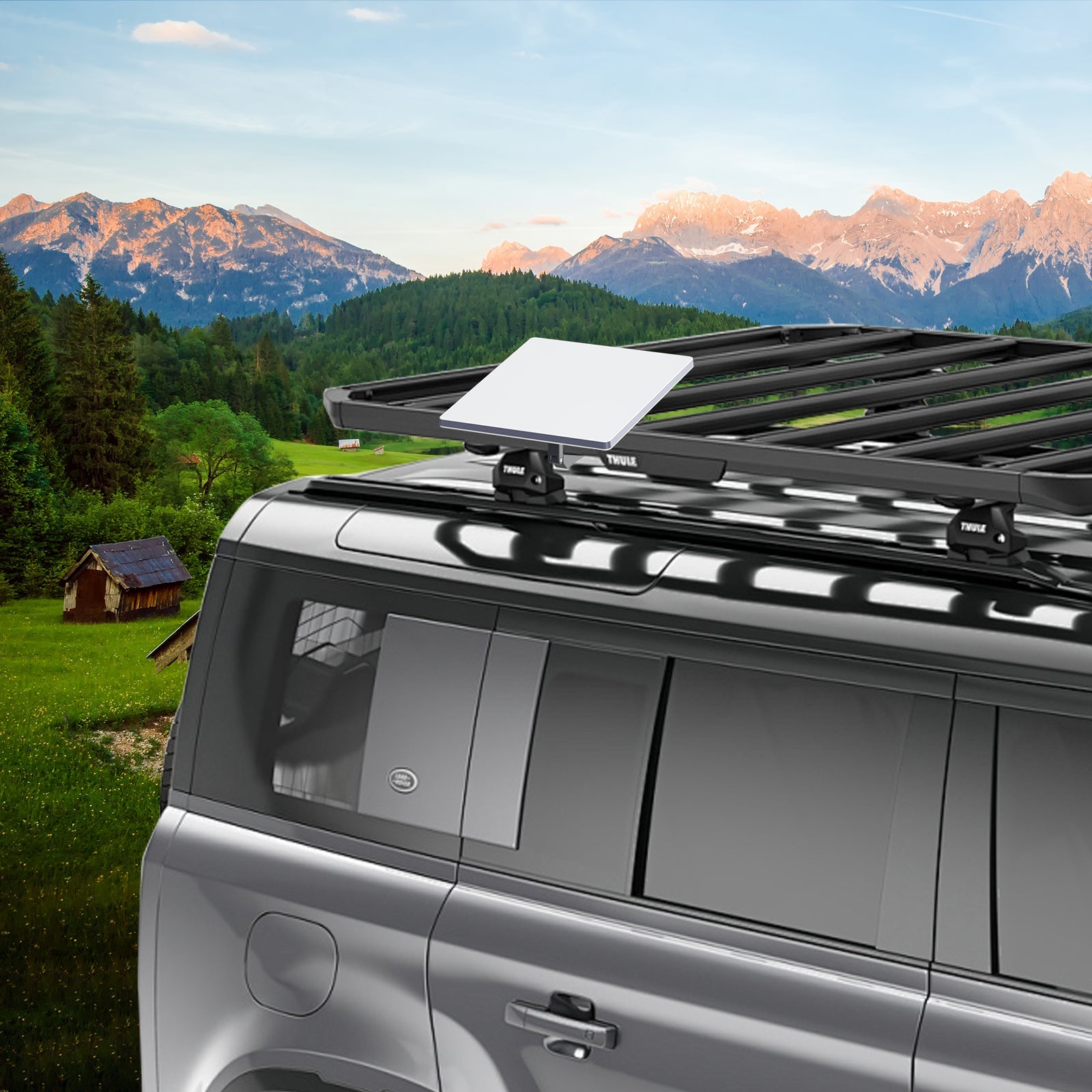 Starlink Mini Roof Rack Mobility Mount – Universal Clamp for Single Bar Racks EDUP