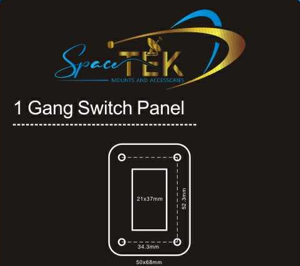 Starlink DC 3-Pole Rocker Switch – Blue LED with Mounting Plate Options (12V 20A / 24V 10A) SpaceTek - Starlink Mounts & Accessories