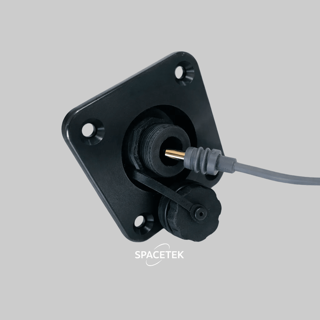 Starlink Mini Recessed DC Socket Square with Cable for Caravan and RV integrated installations