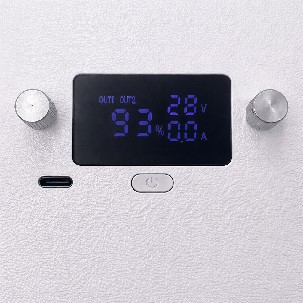 Starlink Mini removable close up view of status display and dials