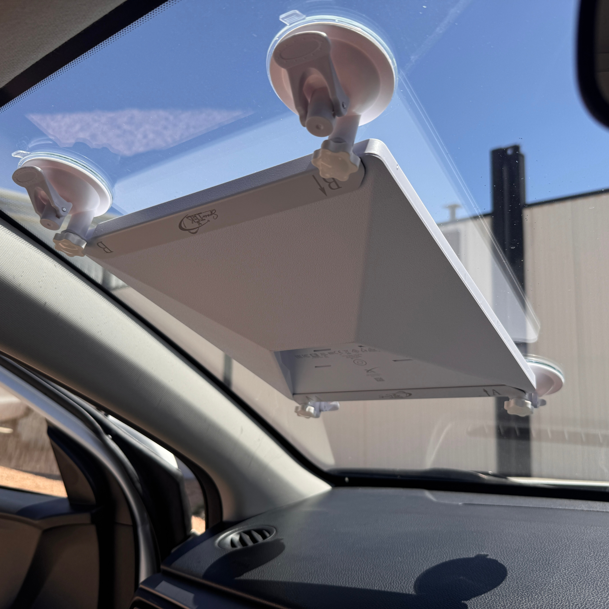 Starlink Mini High-Adhesion Suction Cup Windscreen Mount – Powder-Coated SpaceTek - Starlink Mounts & Accessories