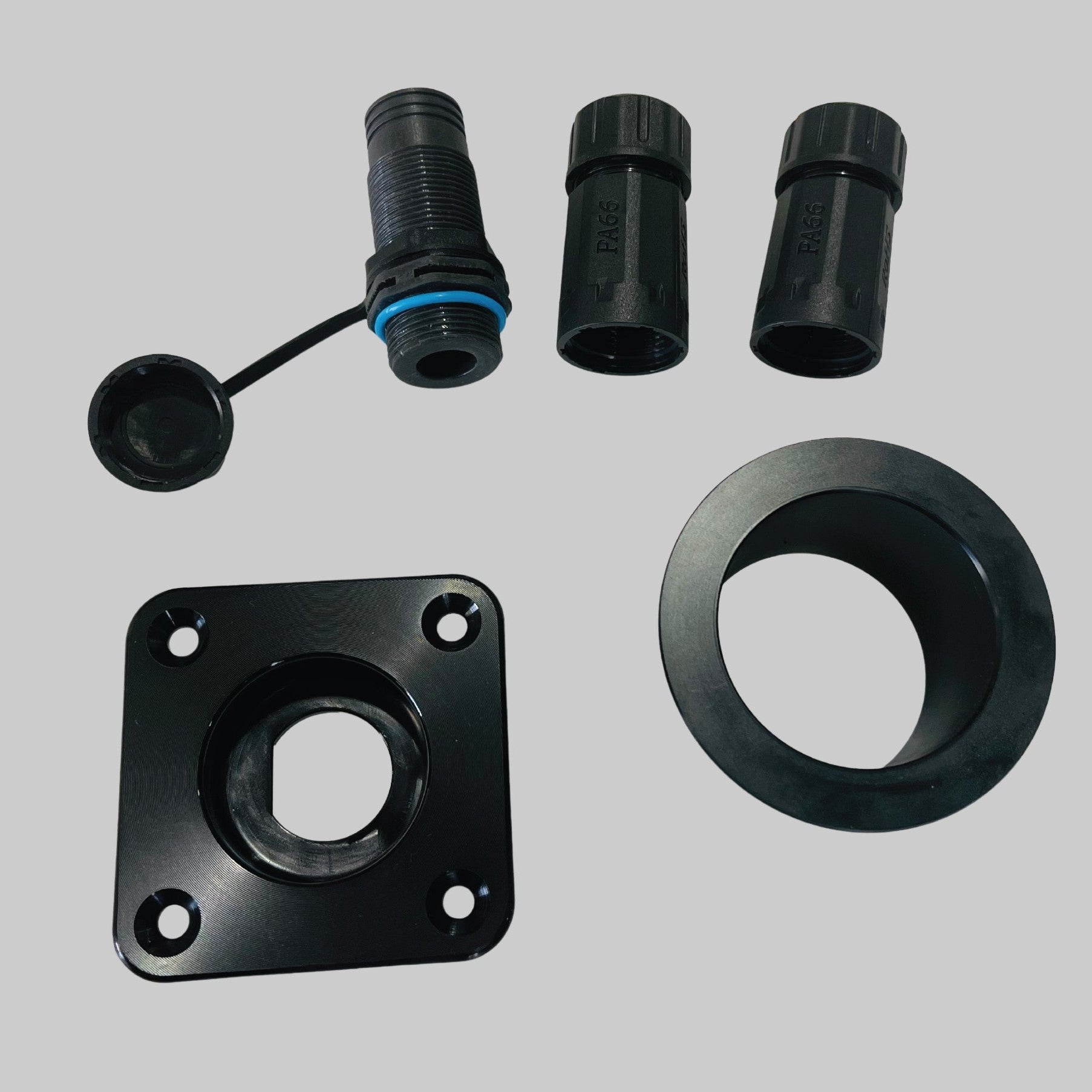 Recessed Starlink Mini DC Socket (NO Backing Plate) – Waterproof Near-Flush Power Solution for Caravans and RVs SpaceTek - Starlink Mounts & Accessories