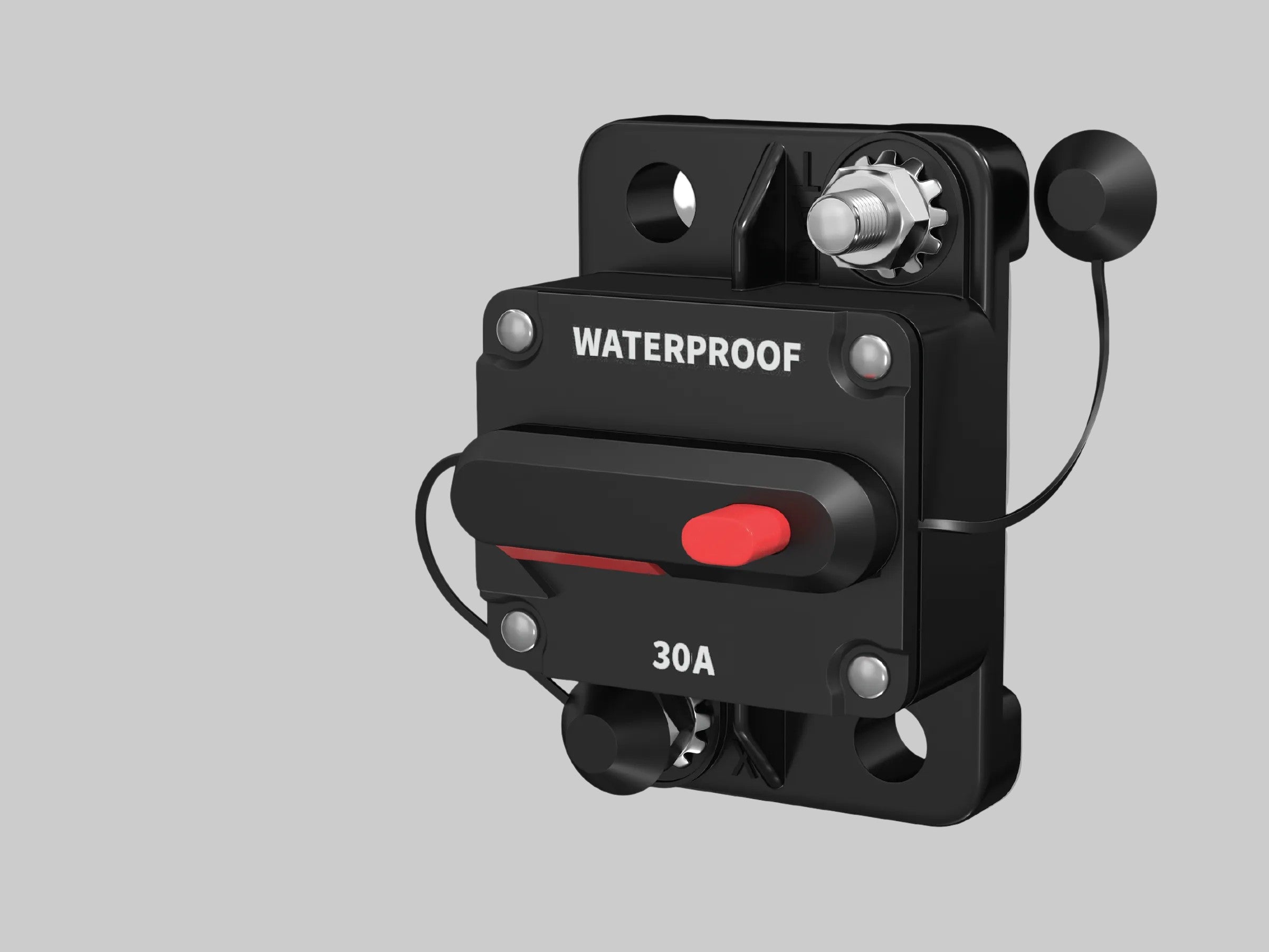 30–60A Resettable Circuit Breaker – IP67 Manual Reset (12–24V) SpaceTek