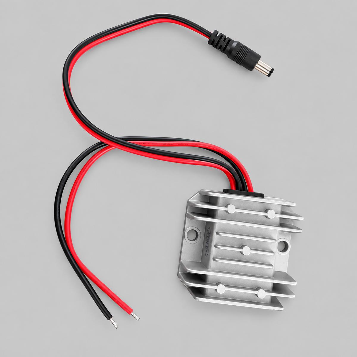 Spacetek 36W DC-DC converter with 12V 3A output and red and black power leads