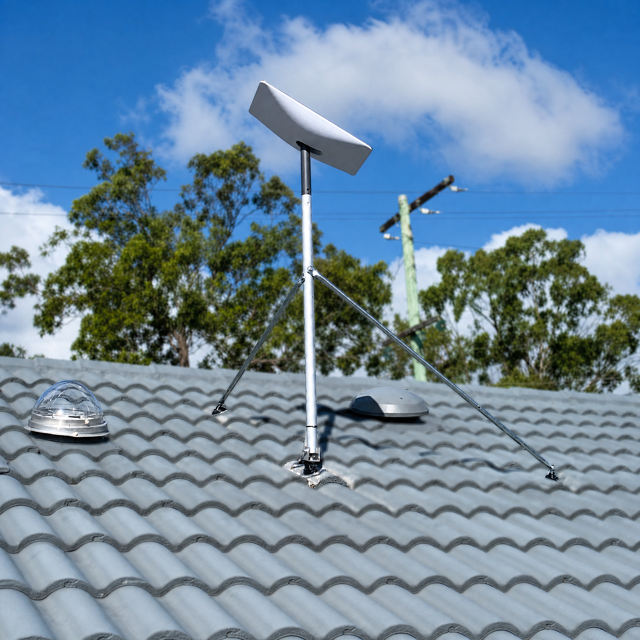 Tile Roof - Starlink Mount Roof Kit for Dishy - Rectangle Gen 2 SpaceTek