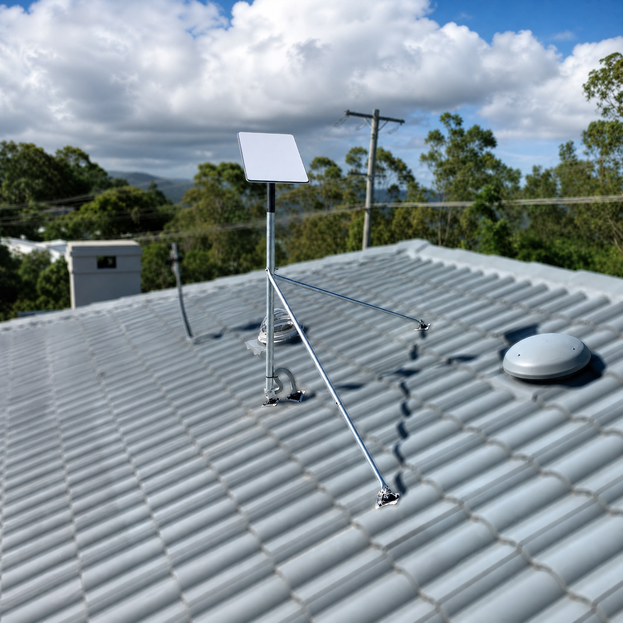 Tile Roof - Starlink Mount Roof Kit for Dishy - Rectangle Gen 2 SpaceTek