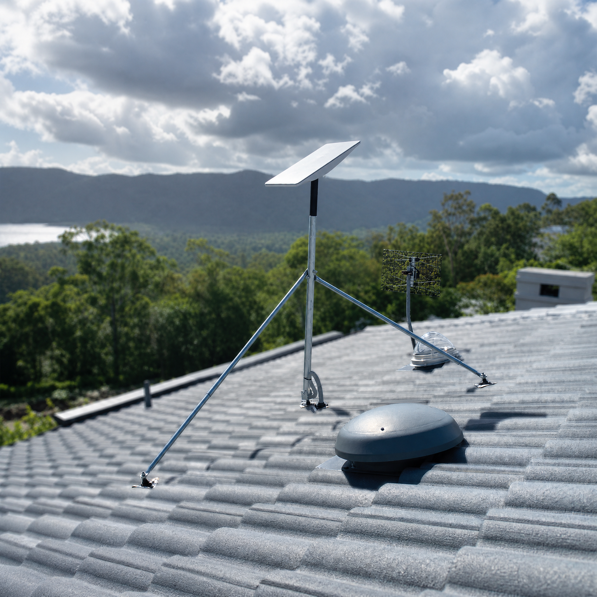 Tile Roof - Starlink Mount Roof Kit for Dishy - Rectangle Gen 2 SpaceTek