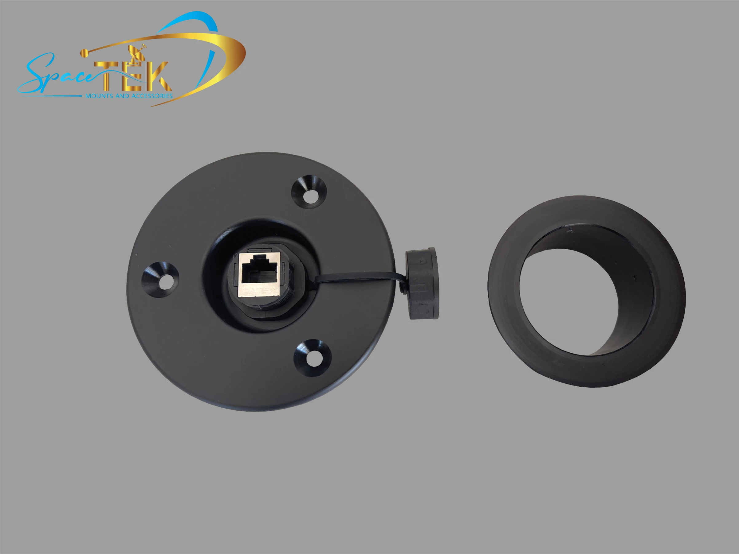 Caravan RV - RJ45 Recessed Data Socket for Starlink With Backing Plate SpaceTek