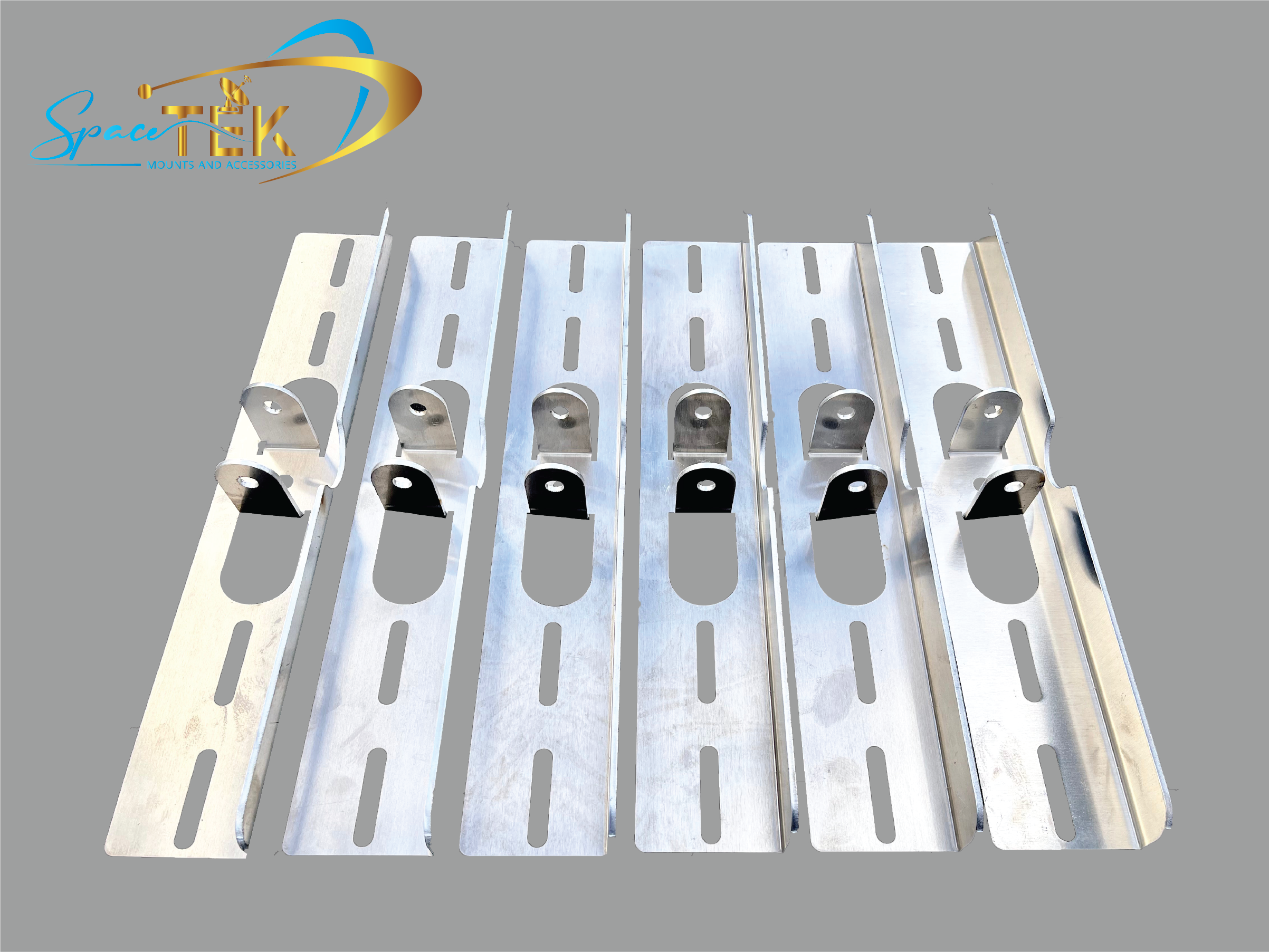 6 X Heavy Duty Base Plate (400mm) - With M8 Nut & Bolt SpaceTek