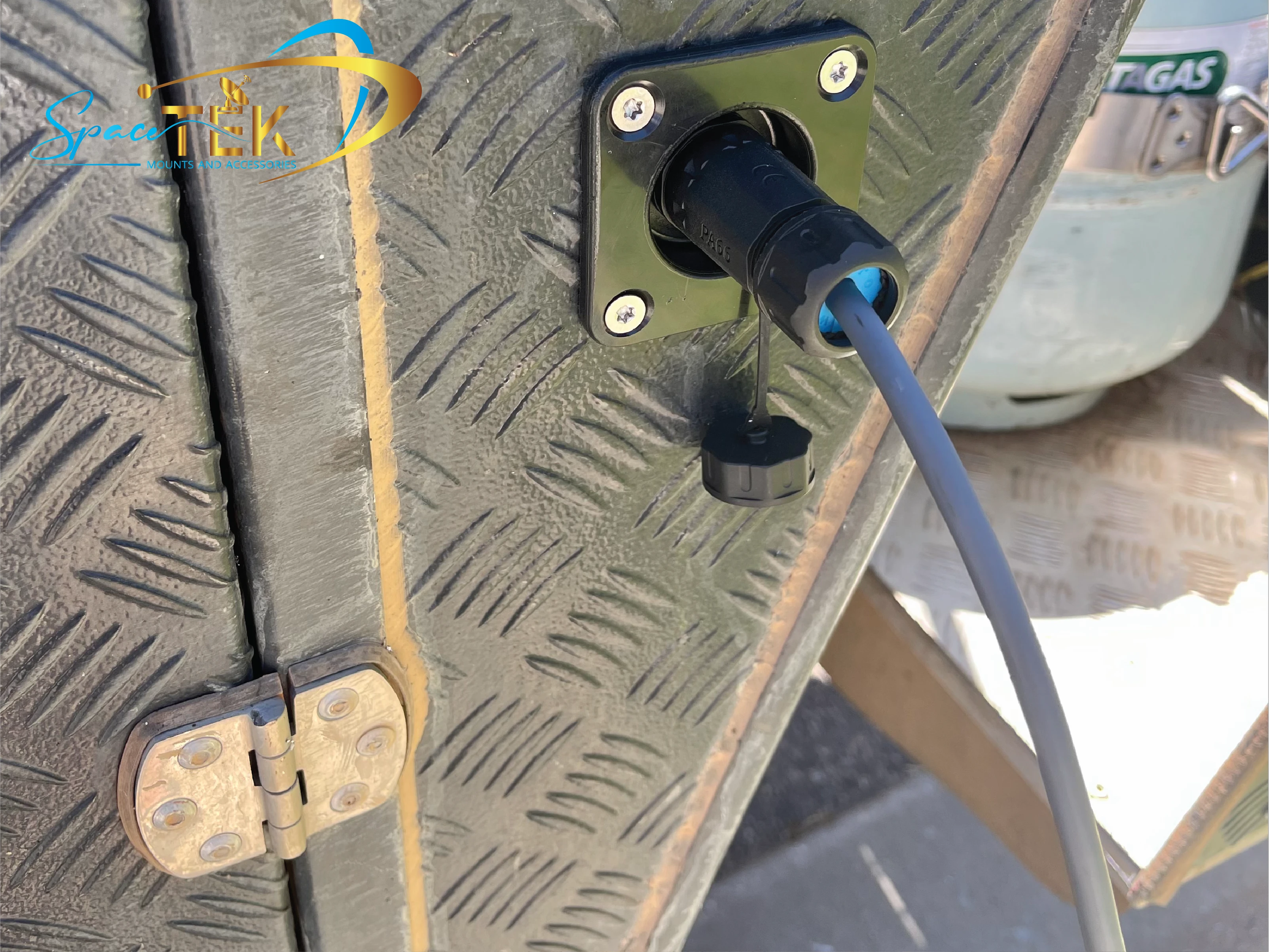 Caravan RV - RJ45 Recessed Data Socket for Starlink With Backing Plate SpaceTek