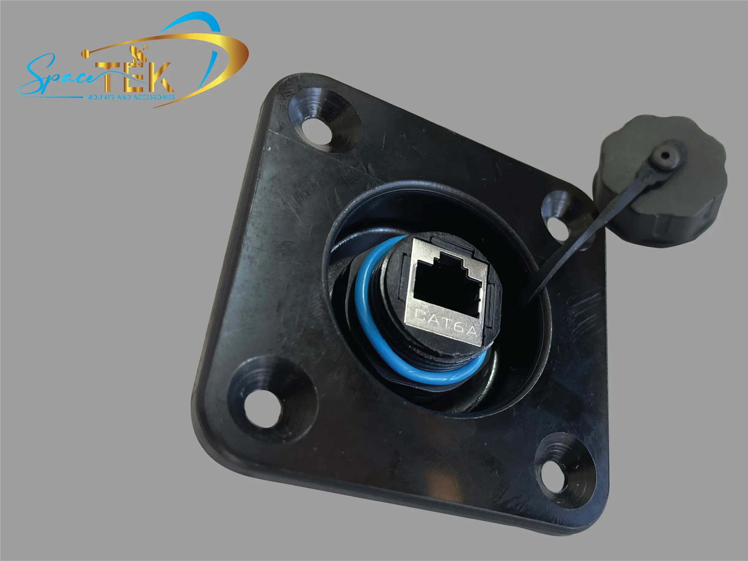 Caravan RV - RJ45 Recessed Data Socket for Starlink With Backing Plate SpaceTek