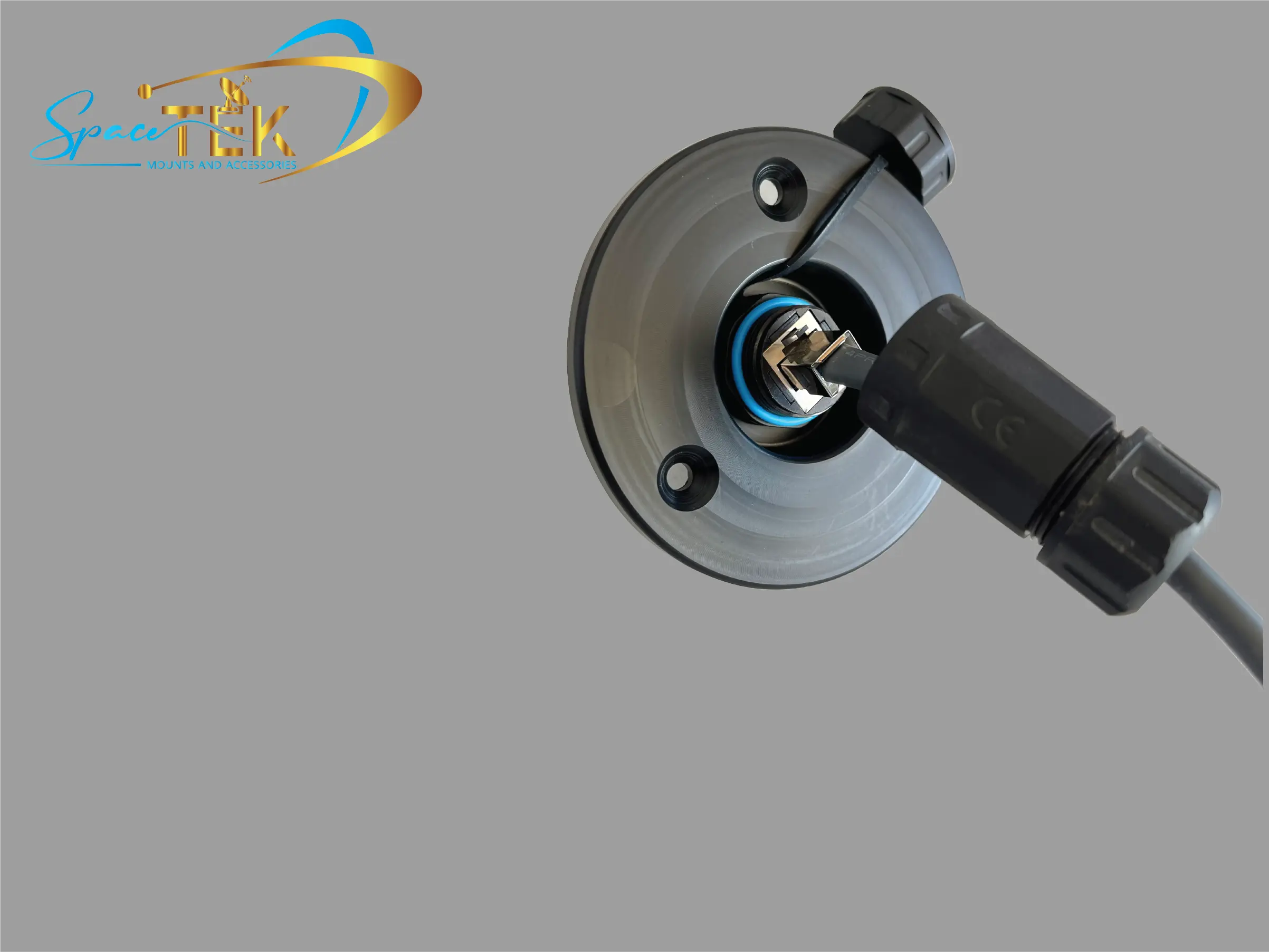 Caravan RV - RJ45 Recessed Data Socket for Starlink With Backing Plate SpaceTek