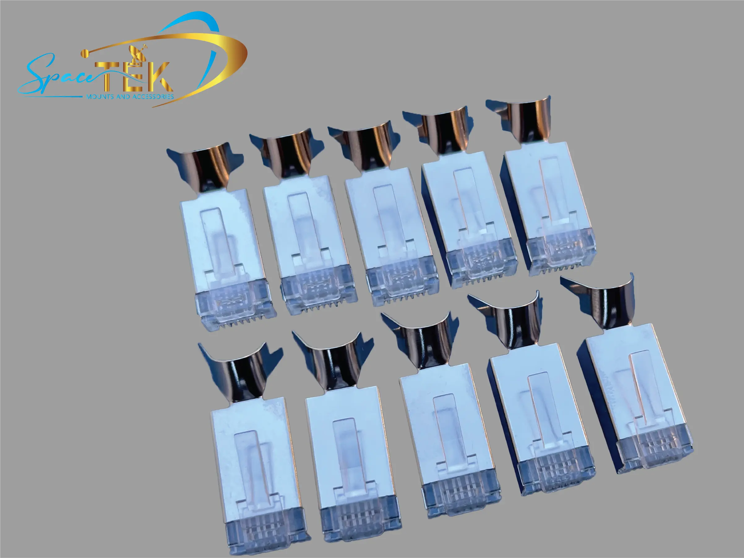 10 X CAT6A Shielded RJ45 Plugs - SpacTek Starlink Accessories Shop