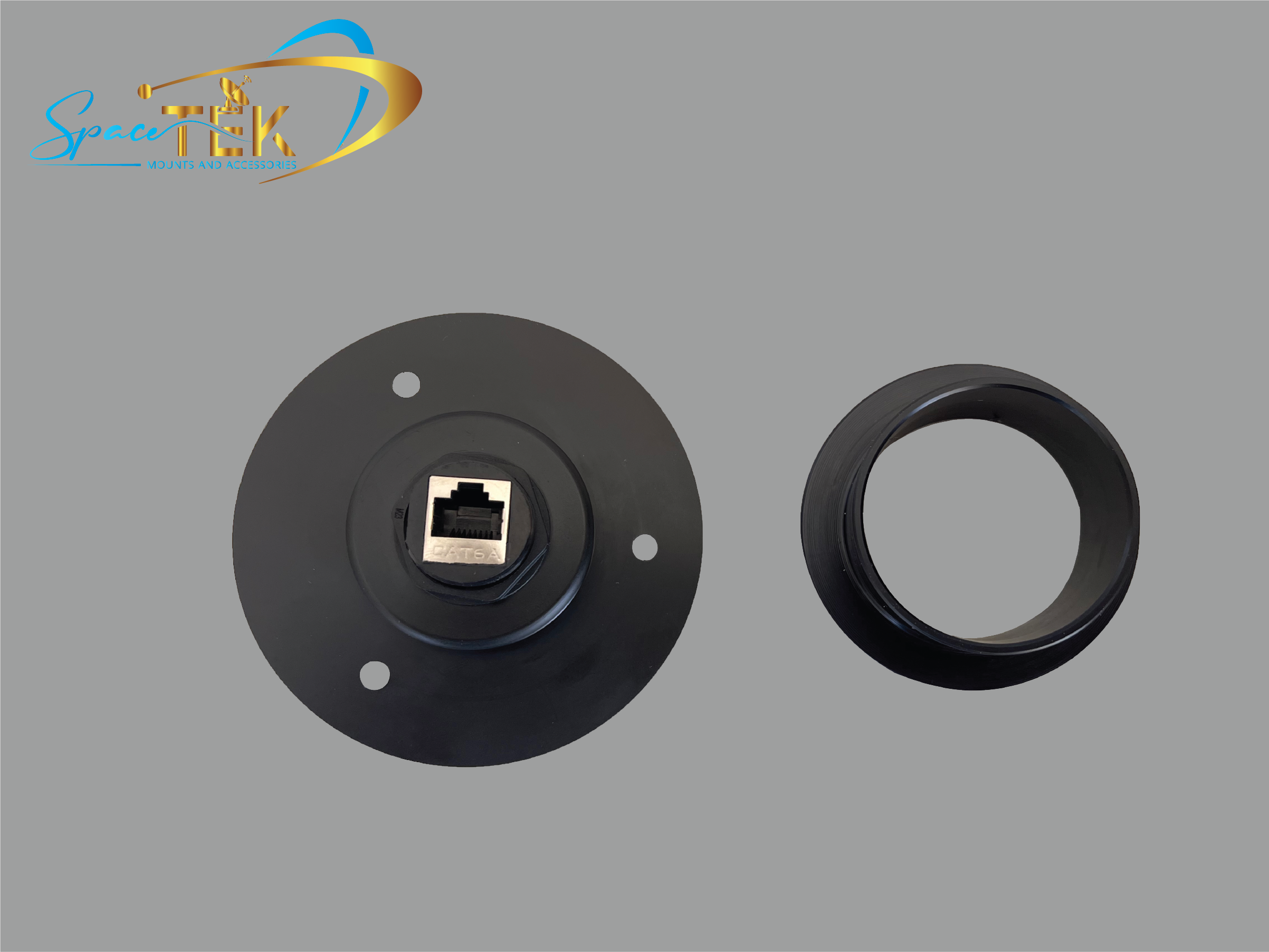 Caravan RV - RJ45 Recessed Data Socket for Starlink With Backing Plate
