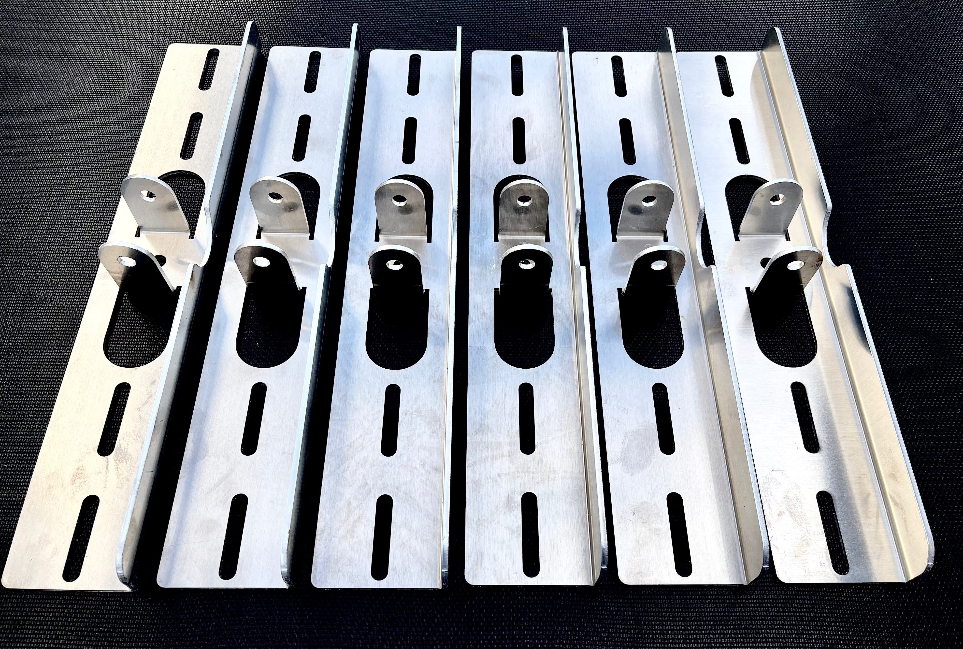 6 X Heavy Duty Base Plate (400mm) - With M8 Nut & Bolt SpaceTek