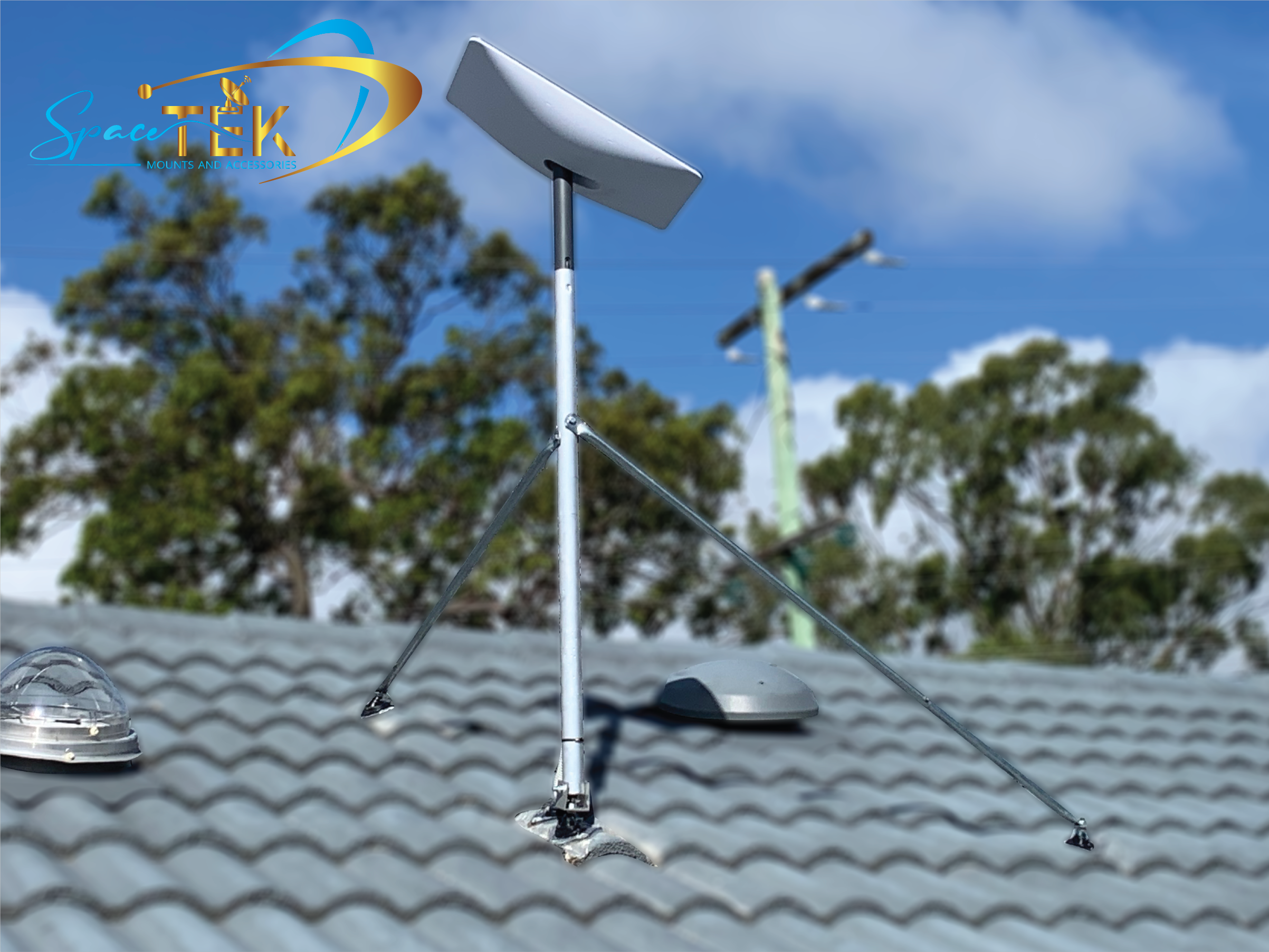 Tile Roof - Starlink Mount Roof Kit for Dishy - Rectangle Gen 2