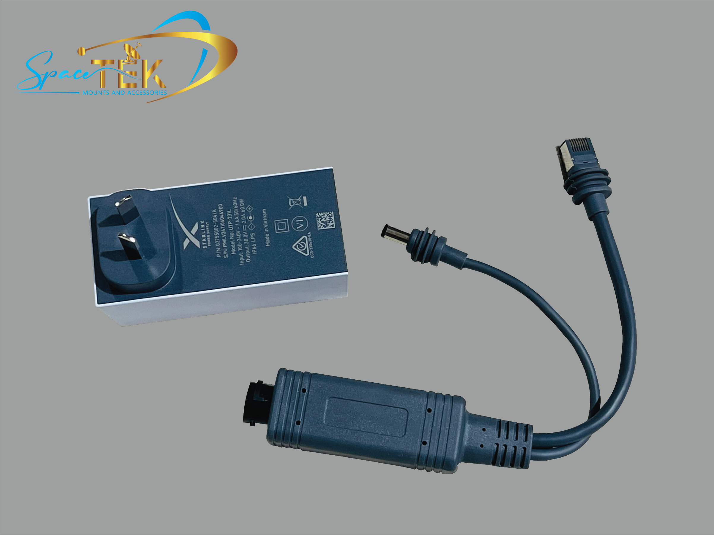 DC 2.1 Plug and RJ45 PoE Splitter & Combiner for Starlink Mini – Flexible Power and Ethernet Solution